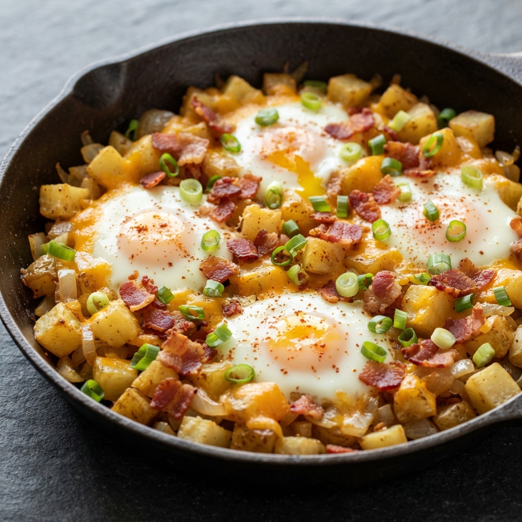 Hearty Bacon and Egg Breakfast Skillet