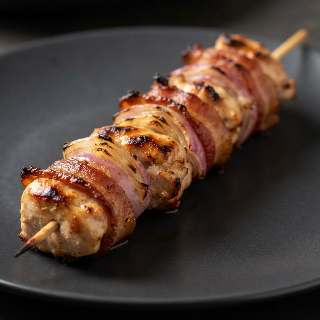 Grilled Chicken, Bacon, and Ranch Kabobs