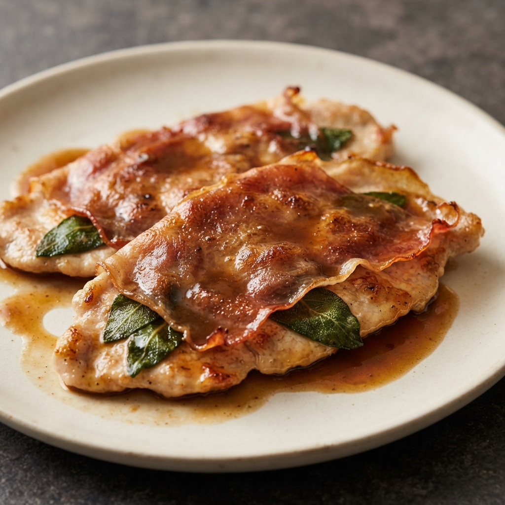 Prosciutto-Wrapped Pork Saltimbocca with Sage