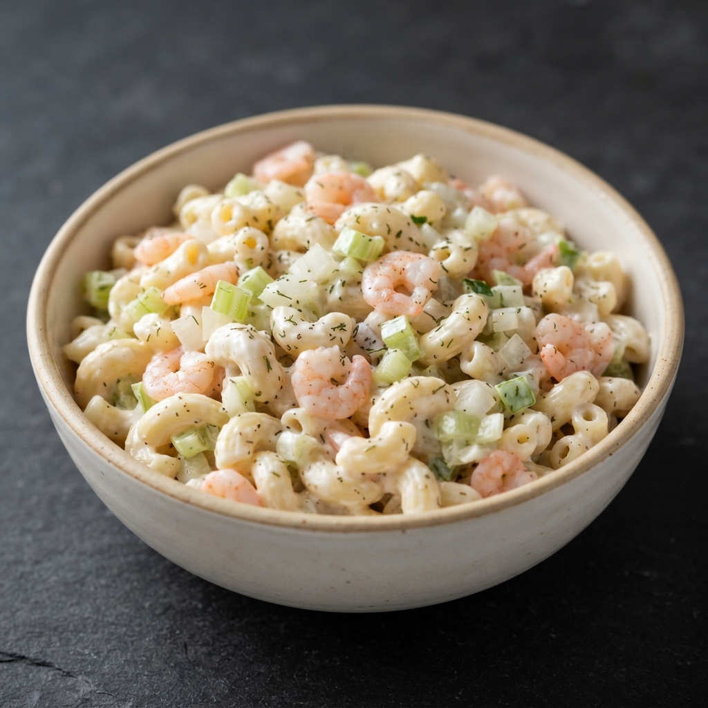 German-Style Shrimp Macaroni Salad