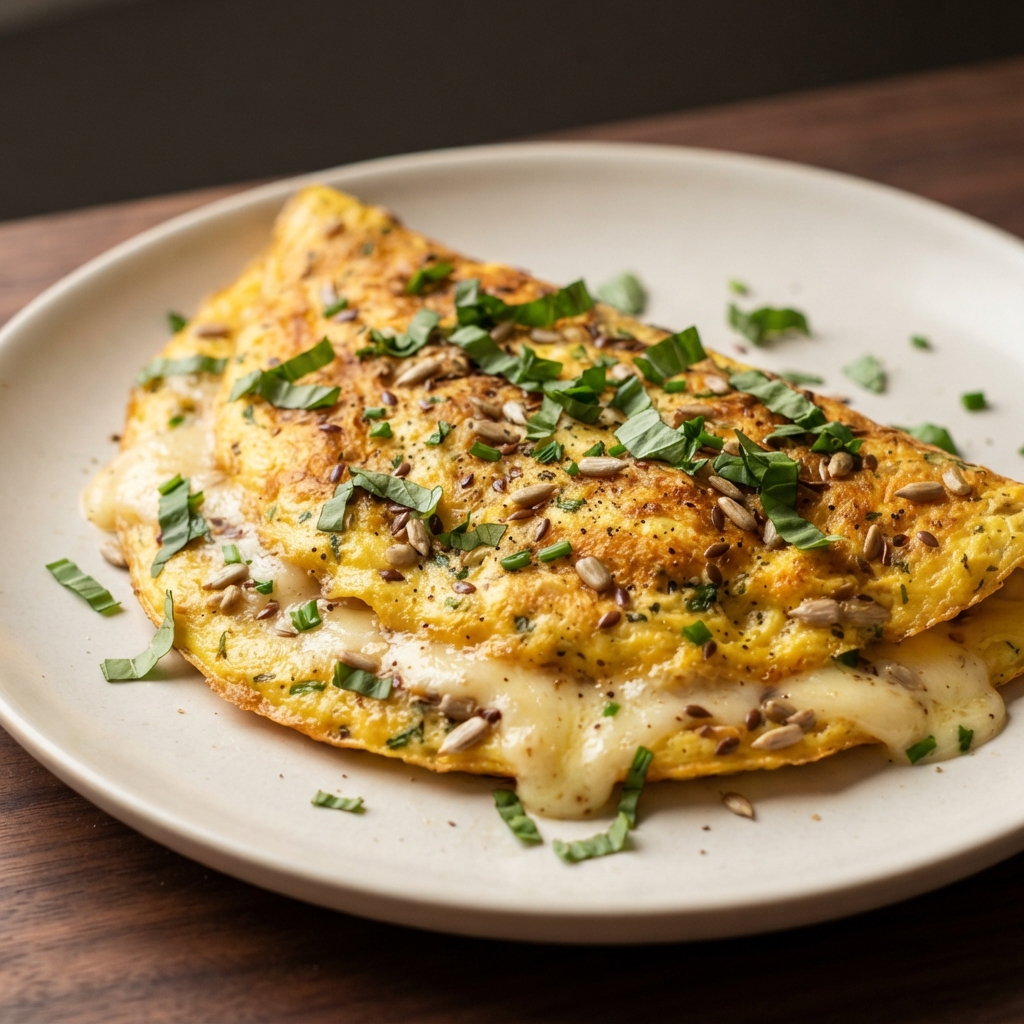 Cheese Omelette with Herbs