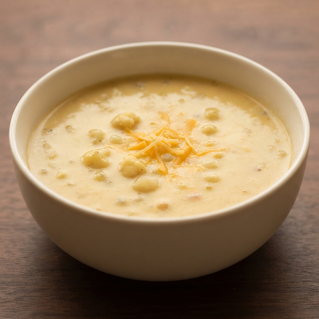 Cheddar Cauliflower Cream Soup