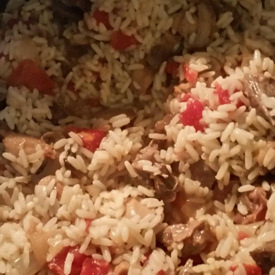 Chicken Gizzards with Brown Rice