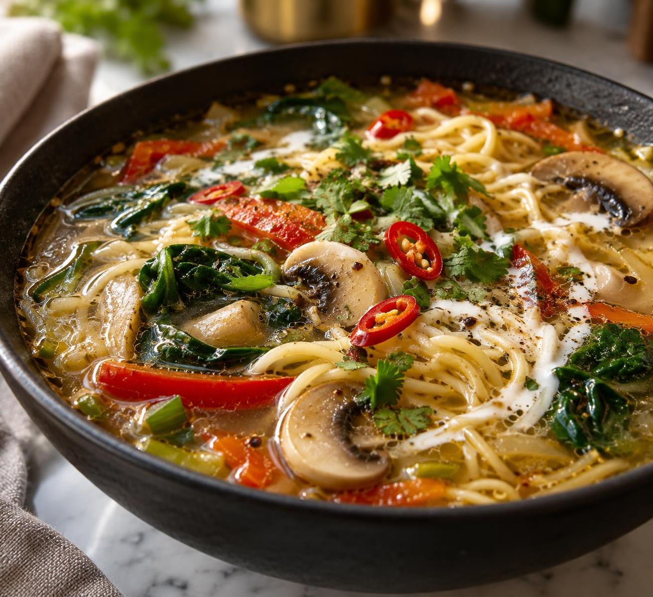 Himalayan Vegetable Thukpa Noodle Soup