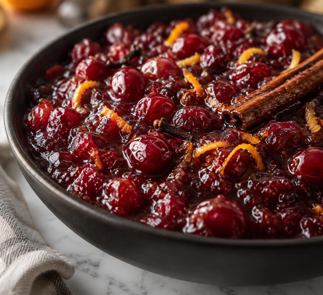 Cranberry Sauce with Apple Cider