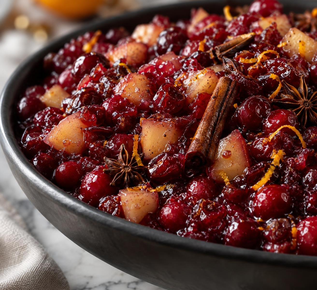 Superb Cranberry Sauce with Apples and Pears