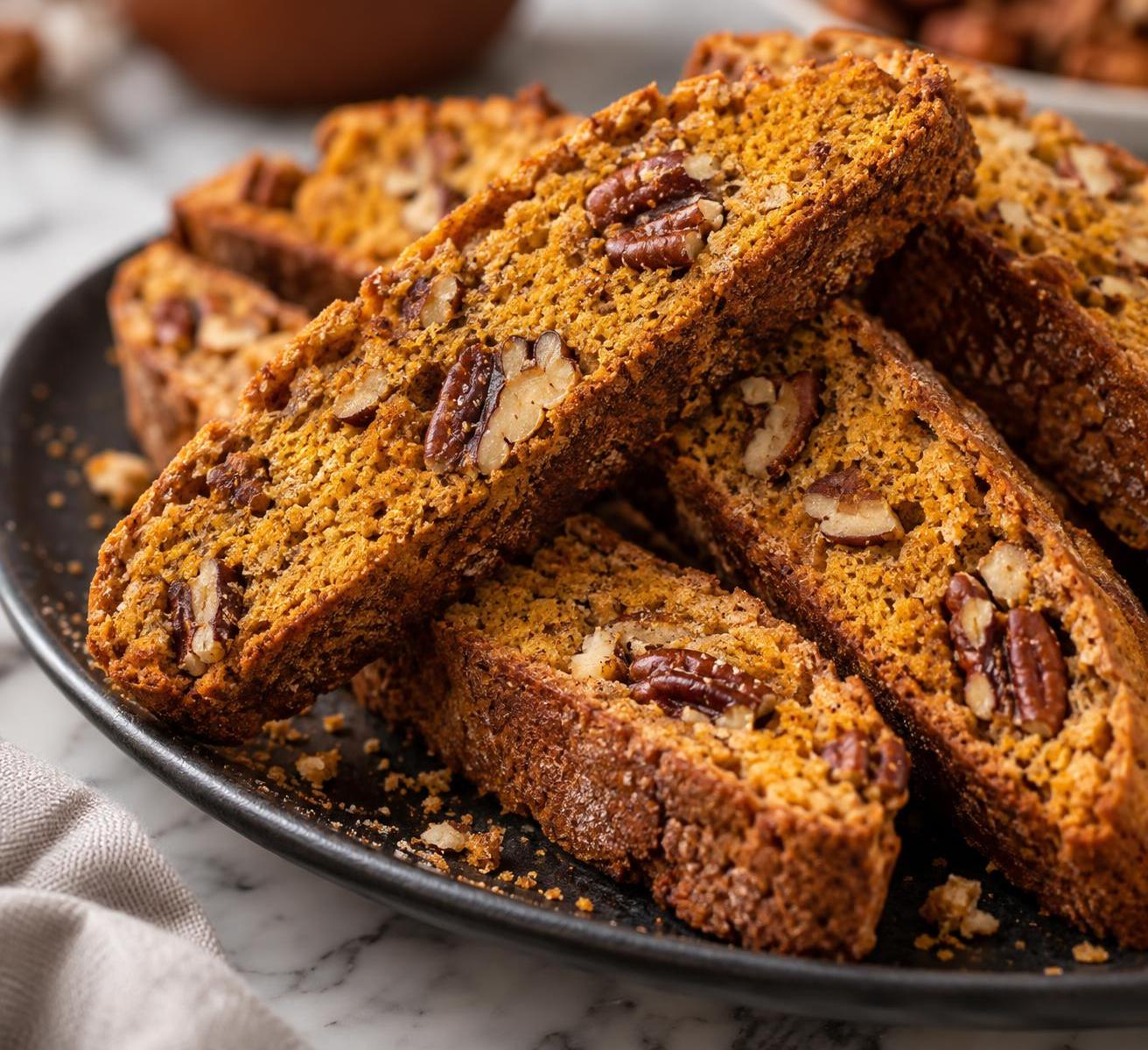 Pumpkin Pecan Biscotti