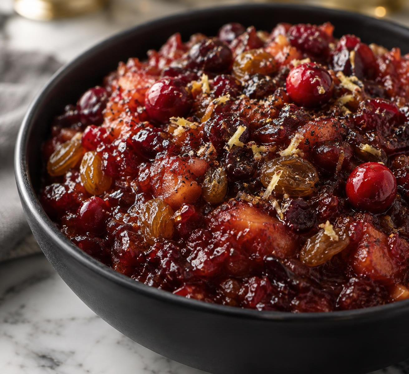 Cranberry Chutney with Tomatoes