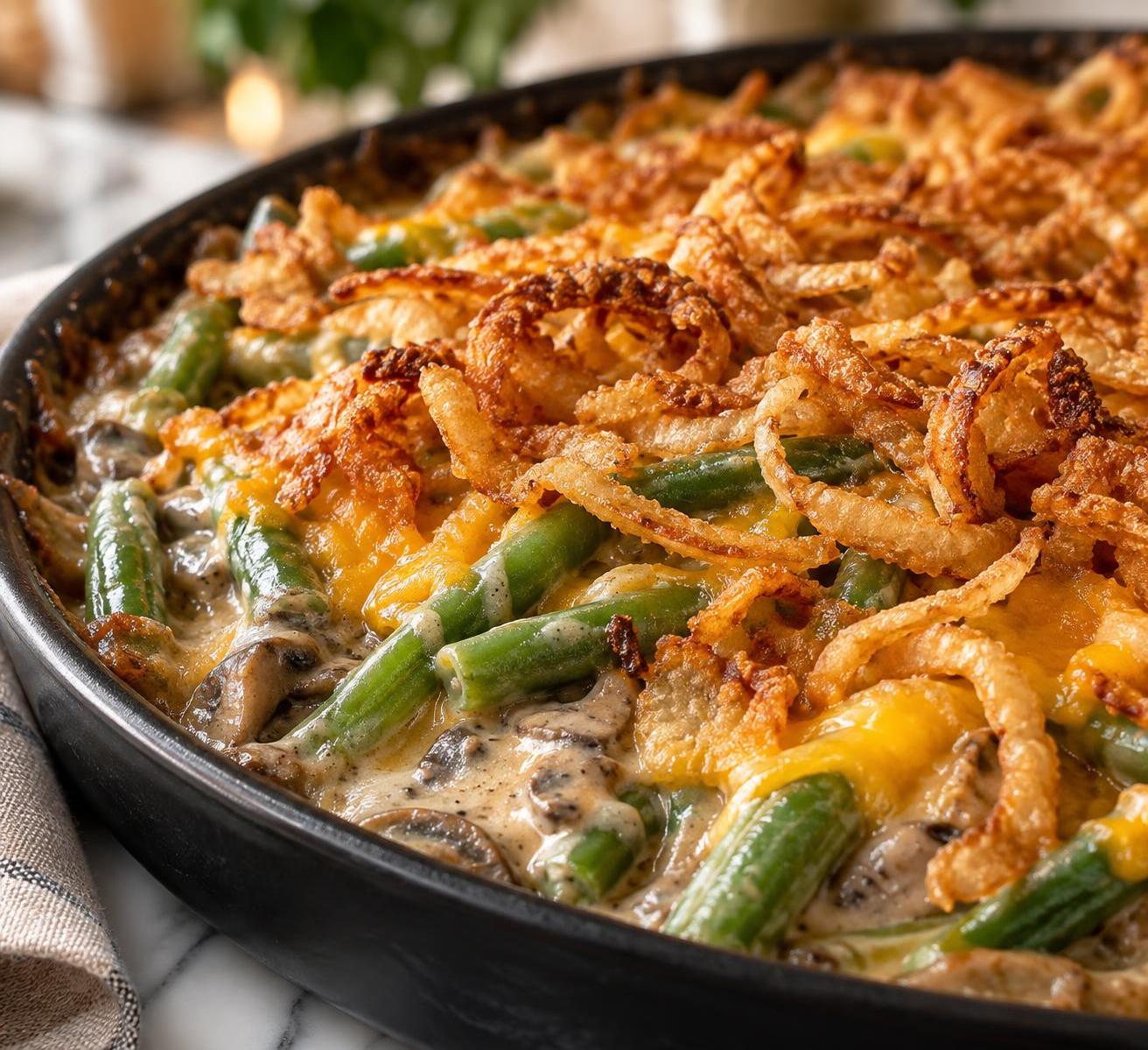 Vintage Fresh Green Bean Casserole (circa 1956)