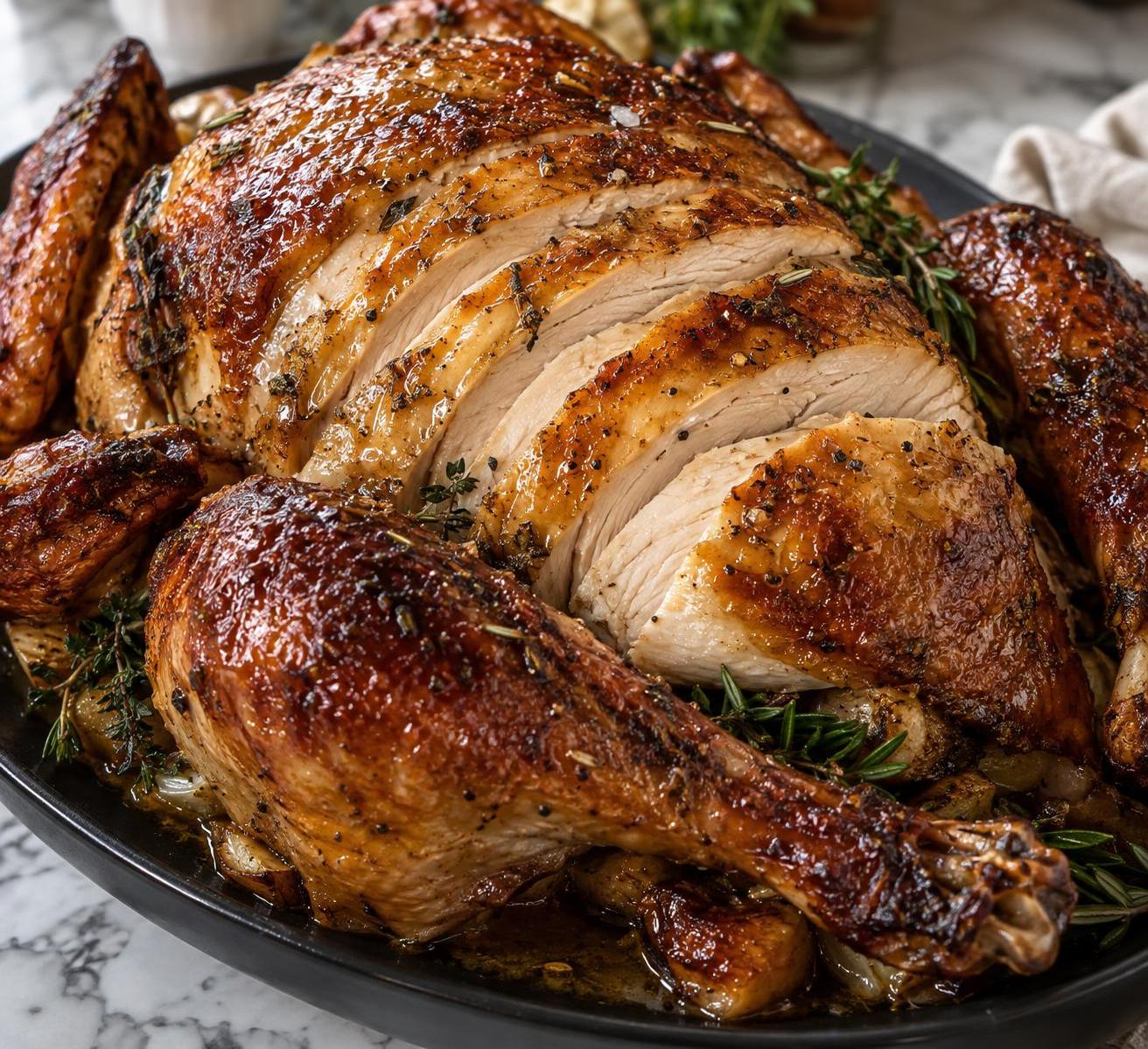Inverted Roast Turkey