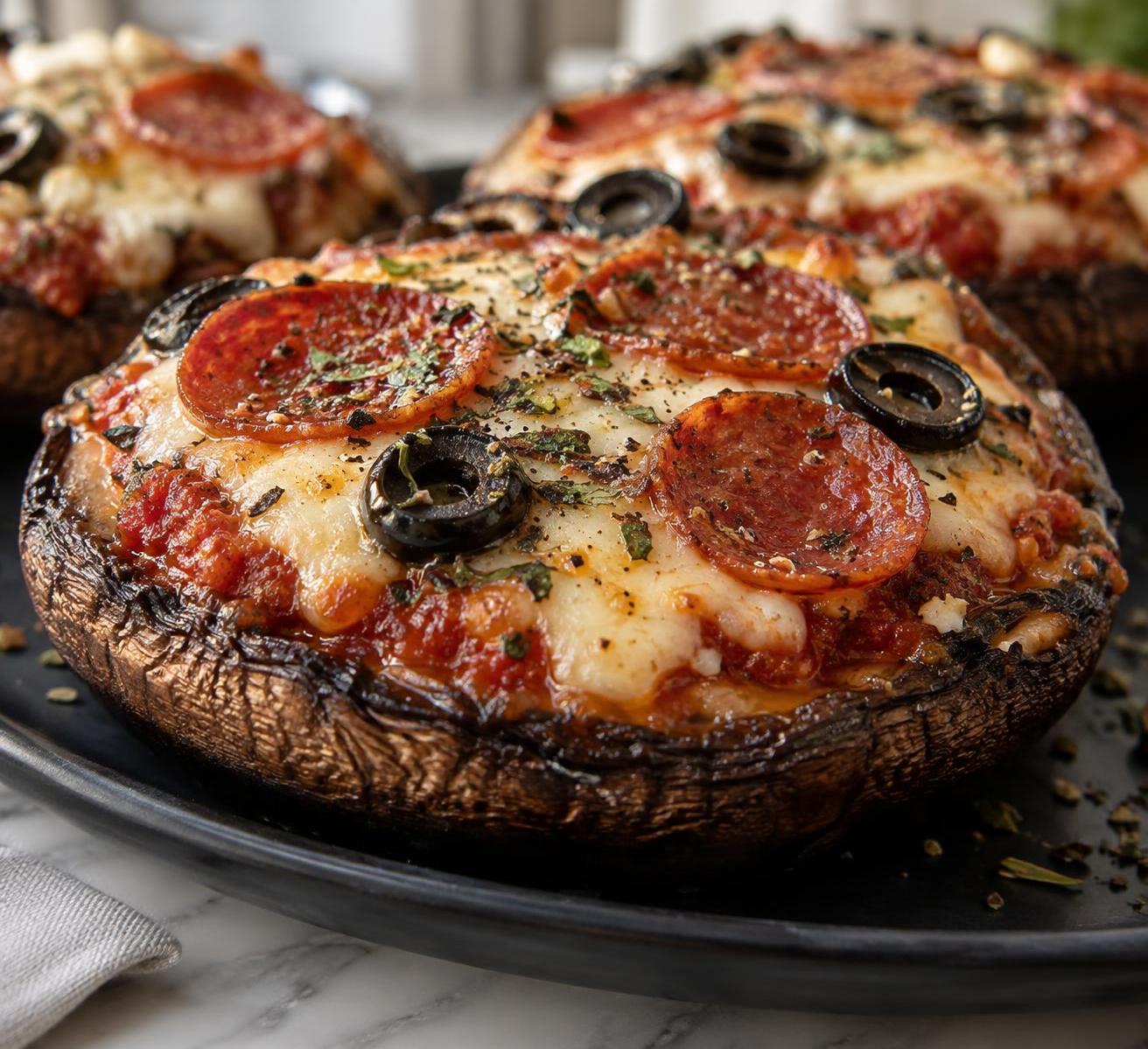 Mini Portobello Mushroom Pizza