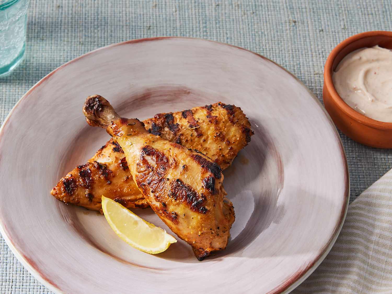 Greek Yogurt–Marinated Grilled Chicken with Lemon and Herbs