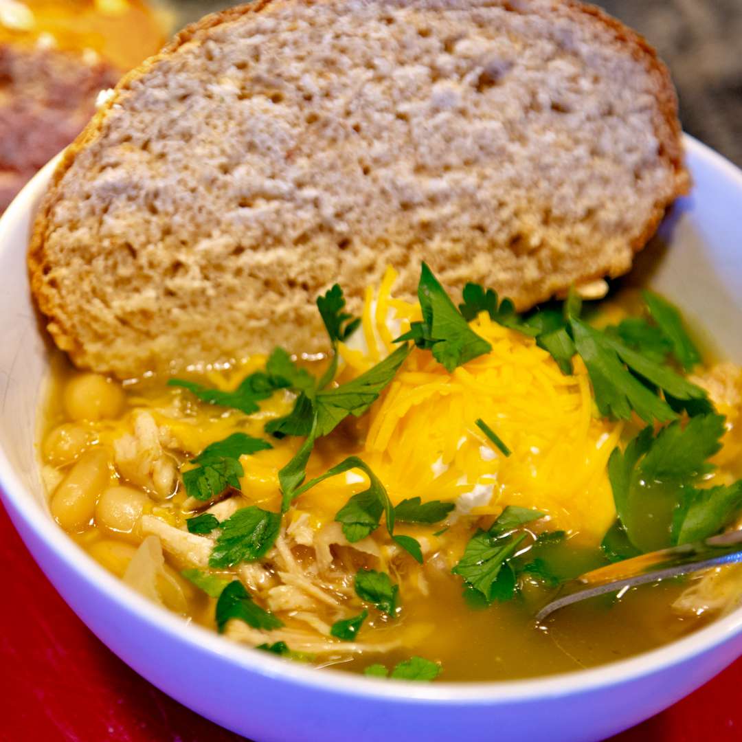Pressure Cooker Green Chile Chicken Chili