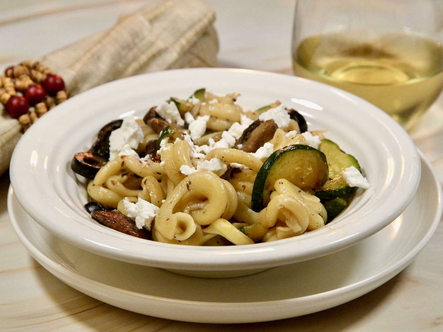 Pasta with Olives and Feta