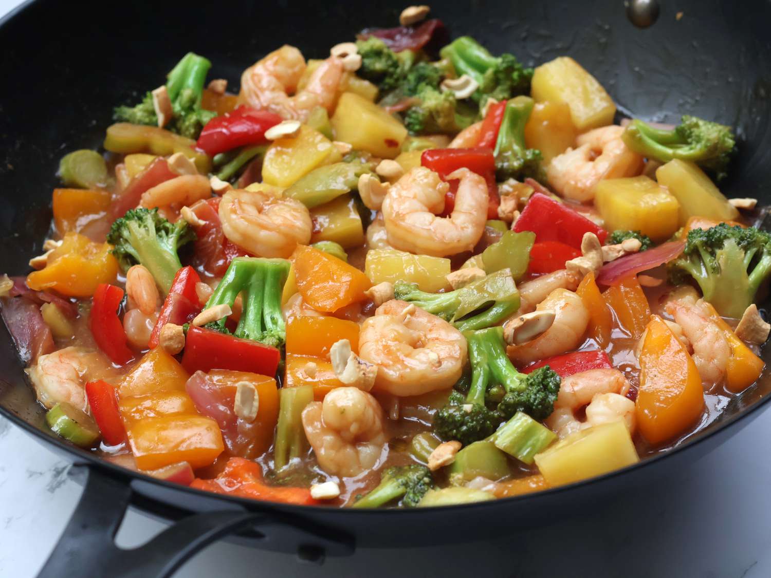 Pineapple and Shrimp Skillet Stir-Fry