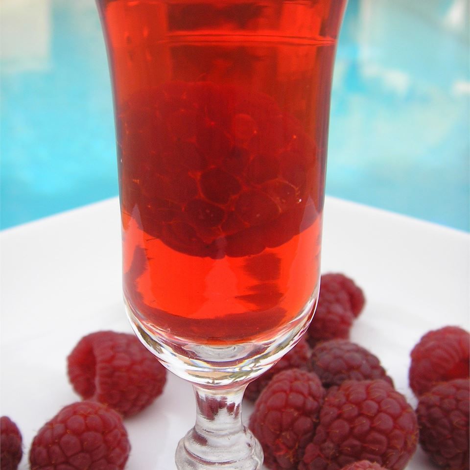 Raspberry Vodka Gelatin Party Shots