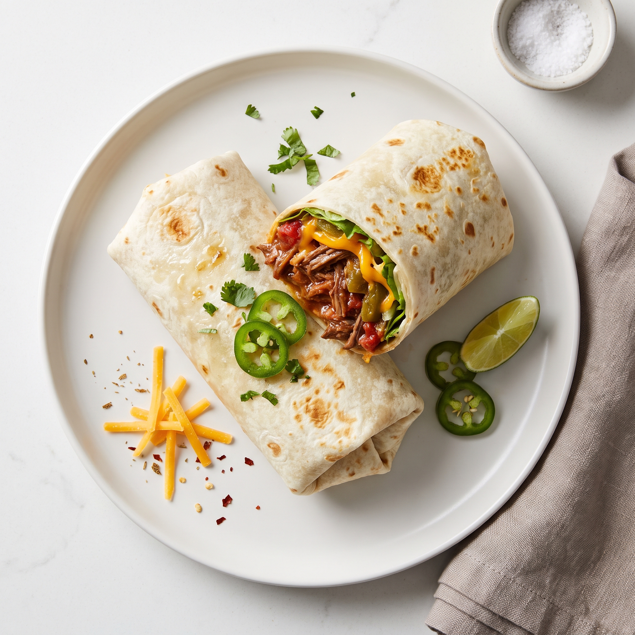 Beefy Roast Burritos