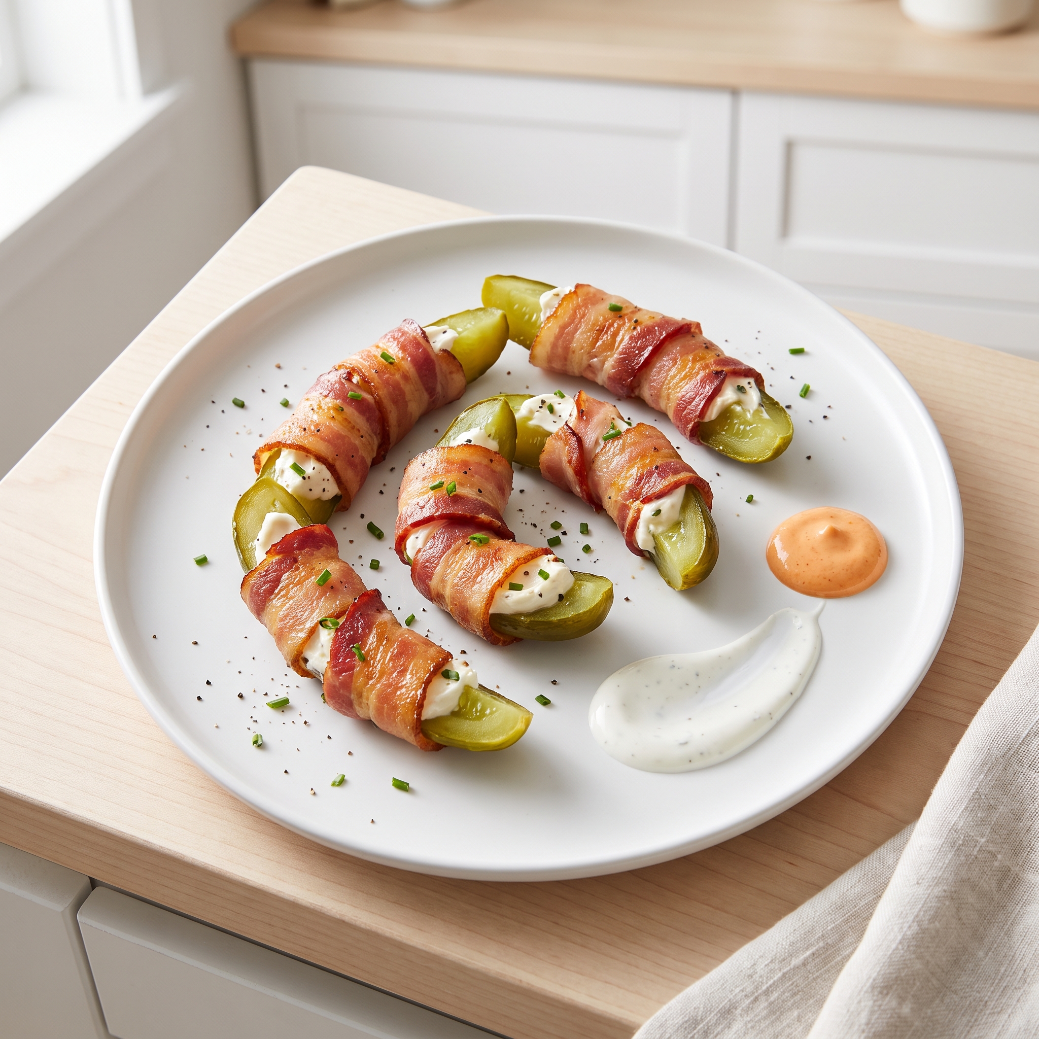 Bacon-Wrapped Pickles