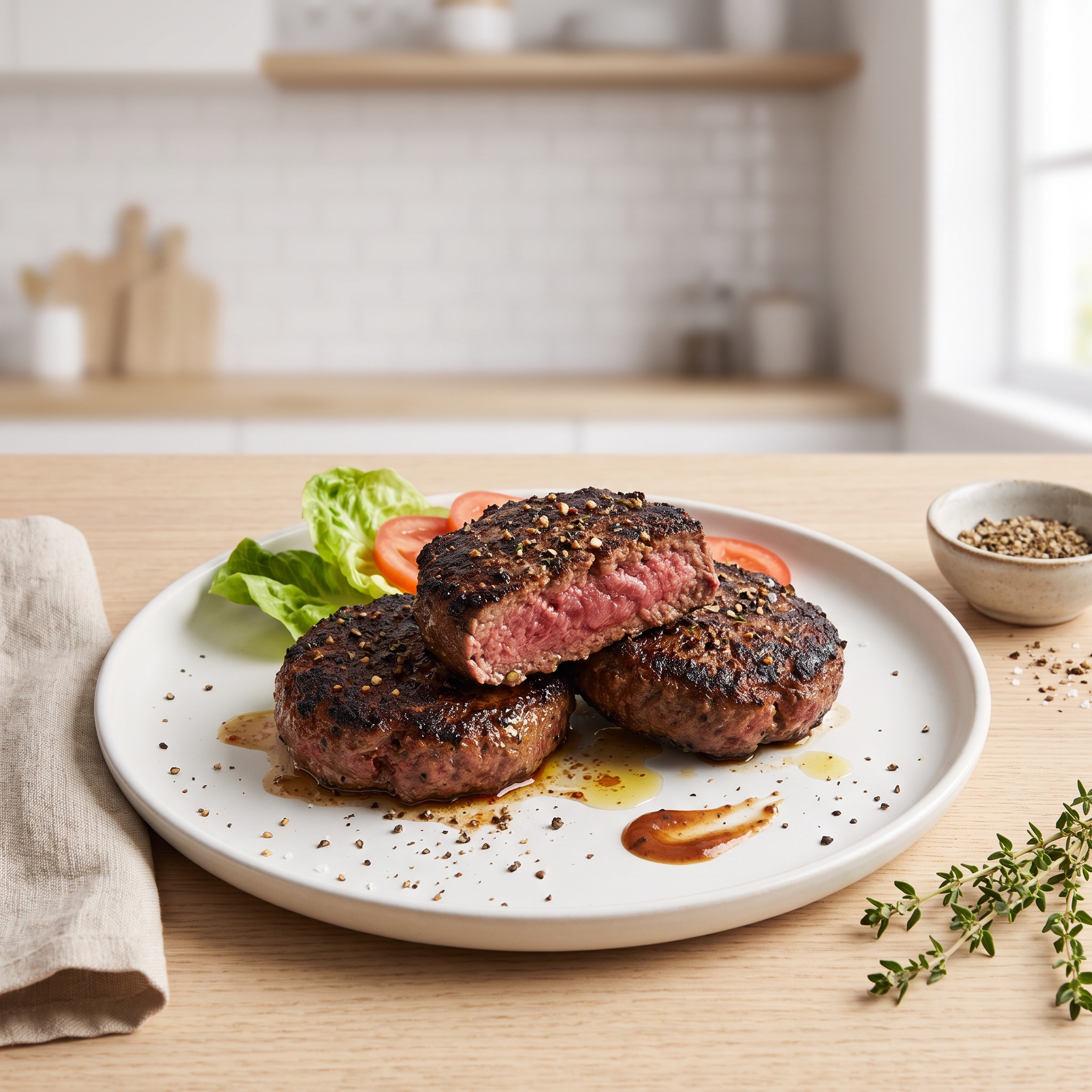 Montreal-Seasoned Steakhouse Burgers
