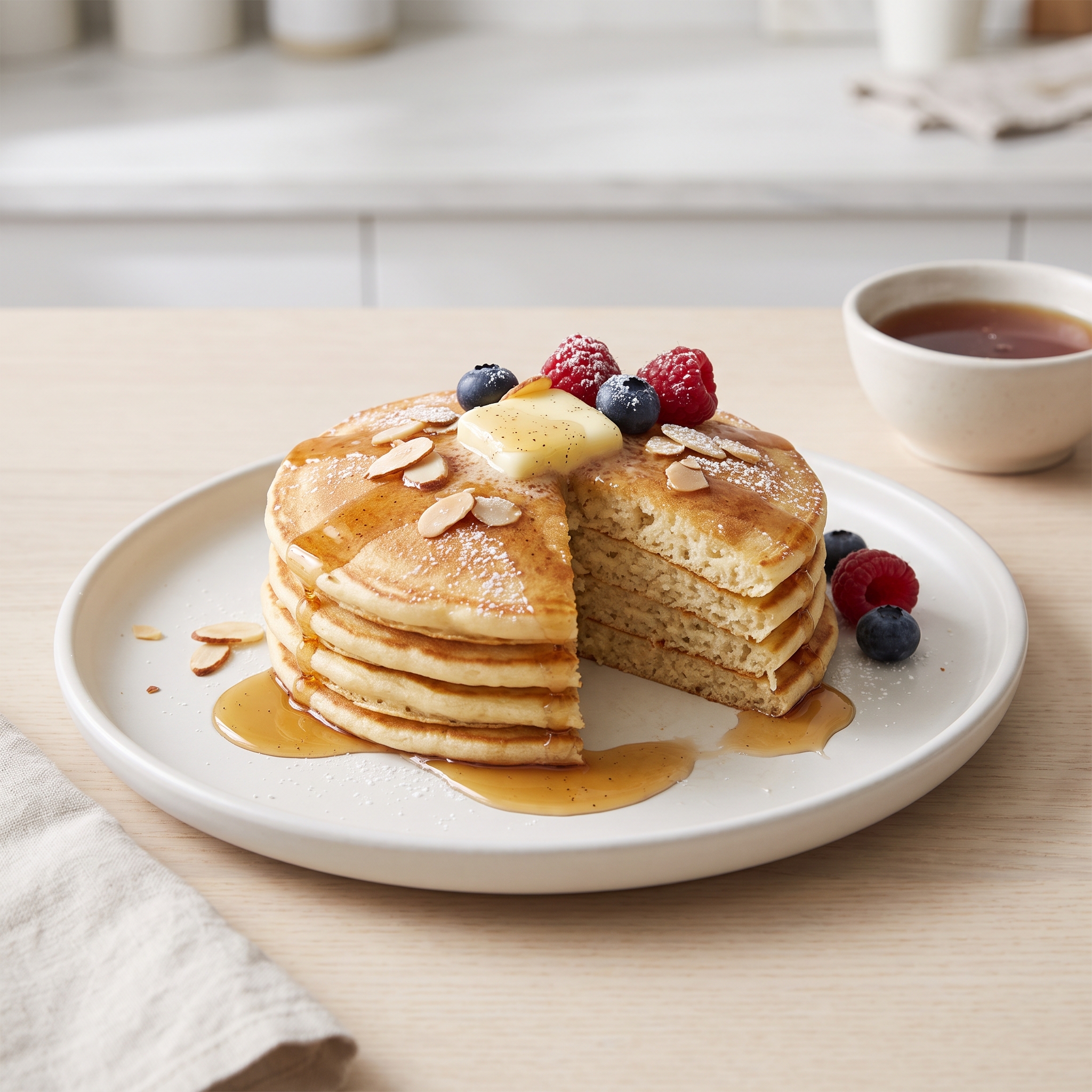 Vanilla Soy Milk Pancakes