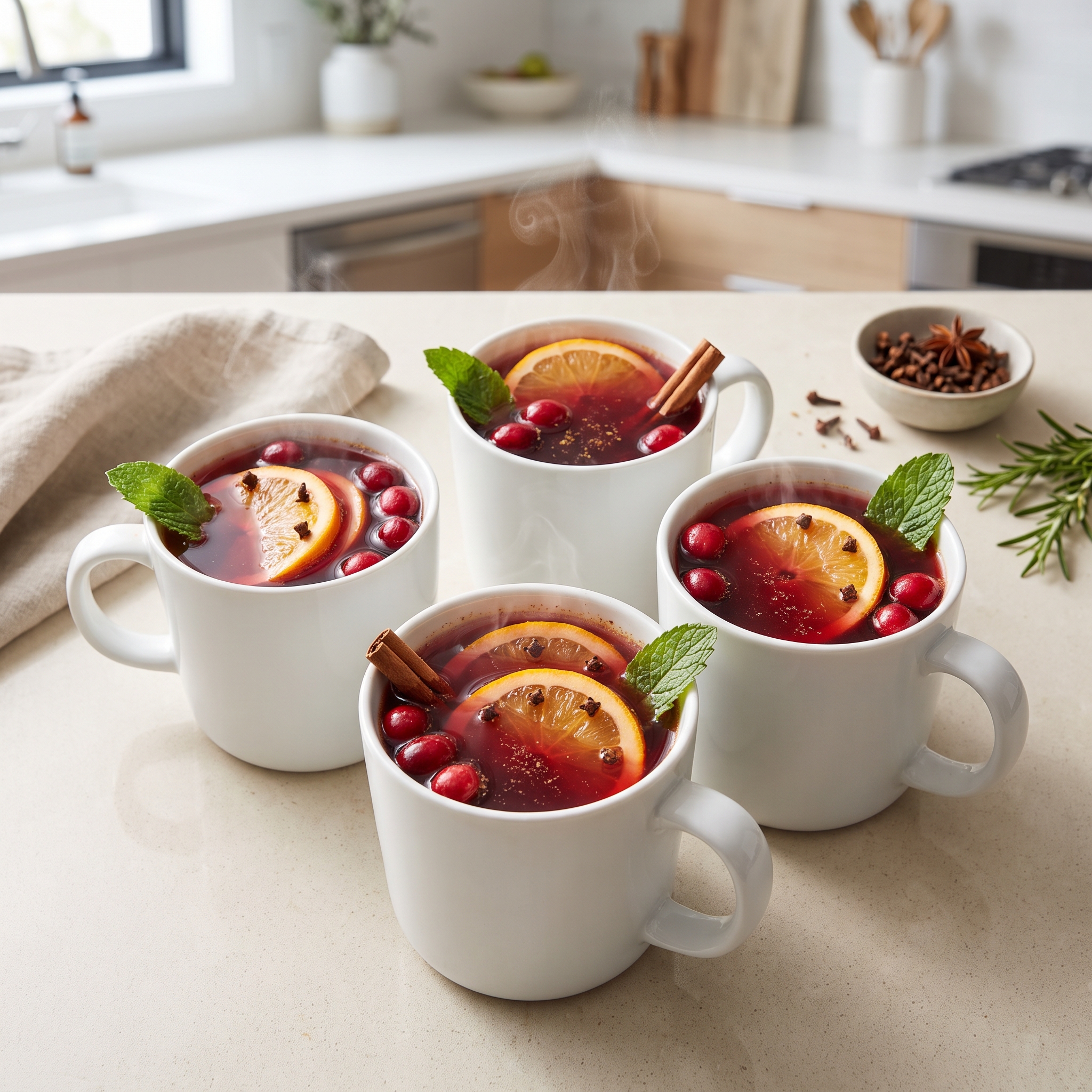 Spiced Cranberry-Apple Wassail Punch