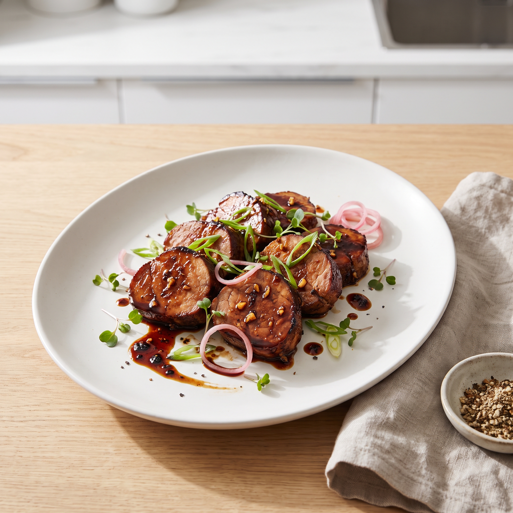Pork Tenderloin with Molasses Cider Glaze