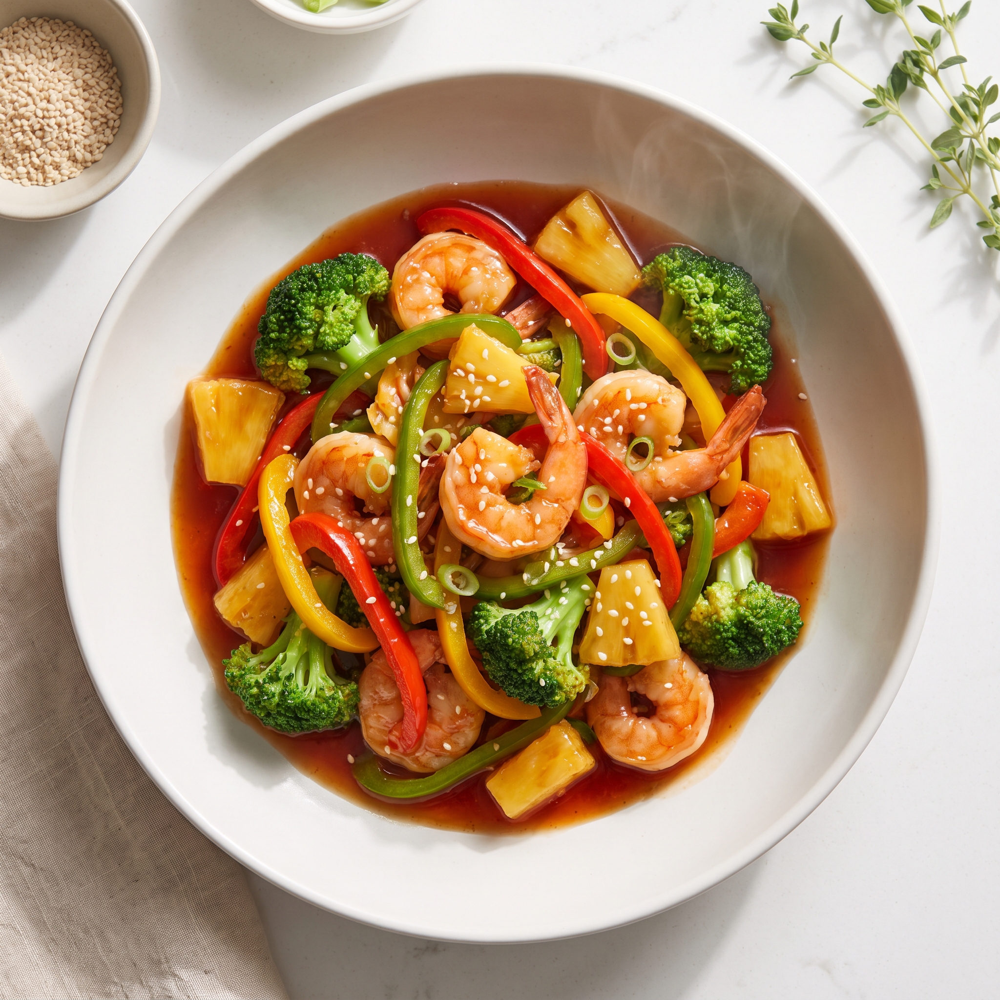 Pineapple-Shrimp Stir-Fry