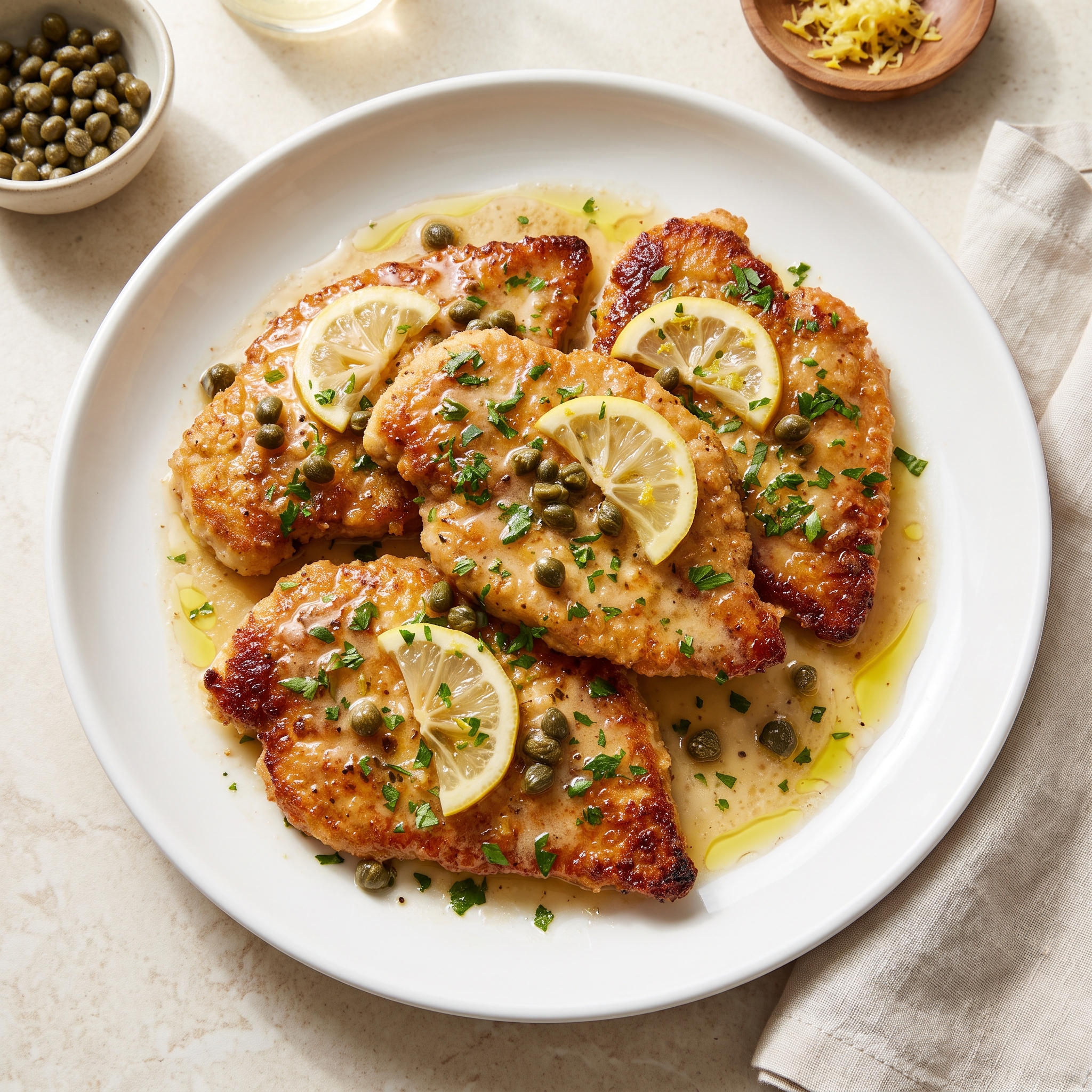 Classic Lemon-Caper Chicken Piccata