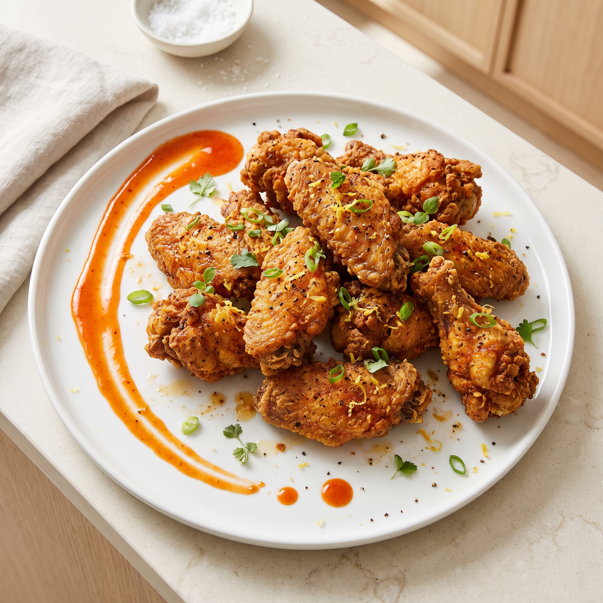 Crispy Buttermilk-Brined Chicken Wings