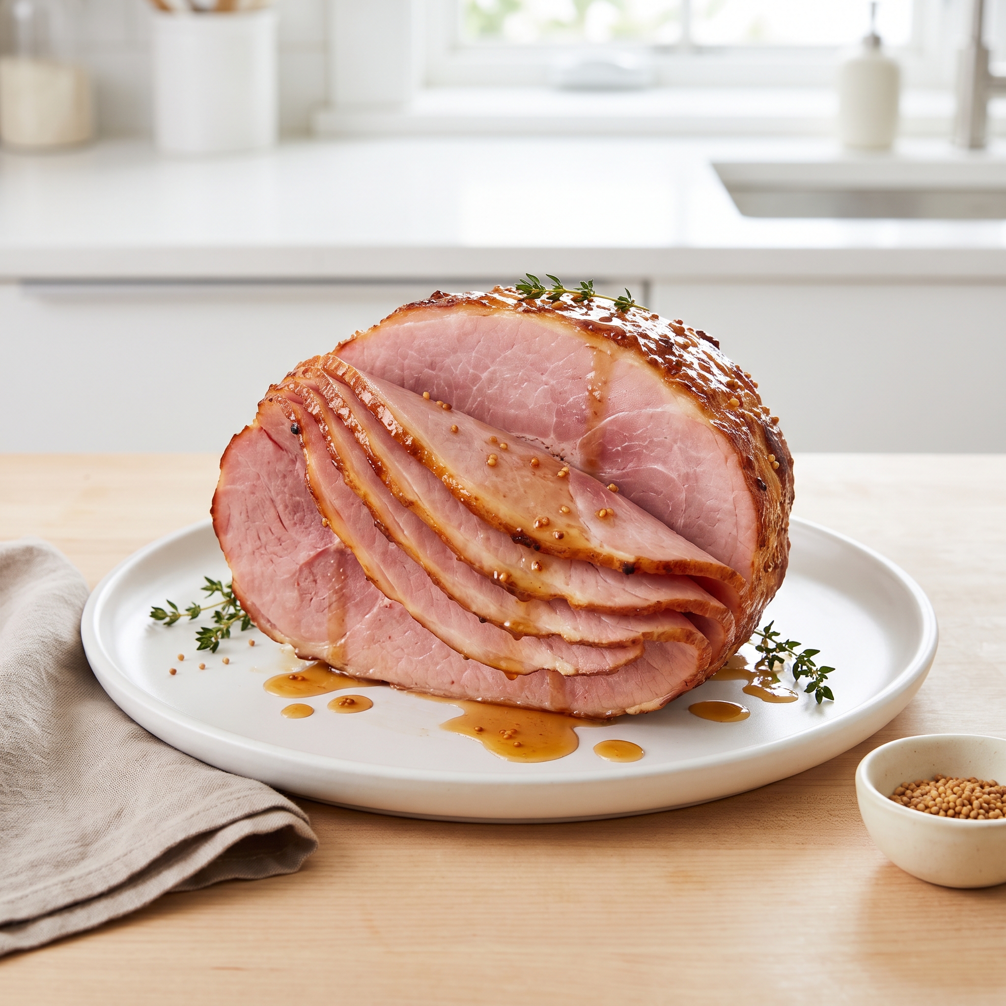 Oven-Roasted Ham with Maple-Dijon Glaze