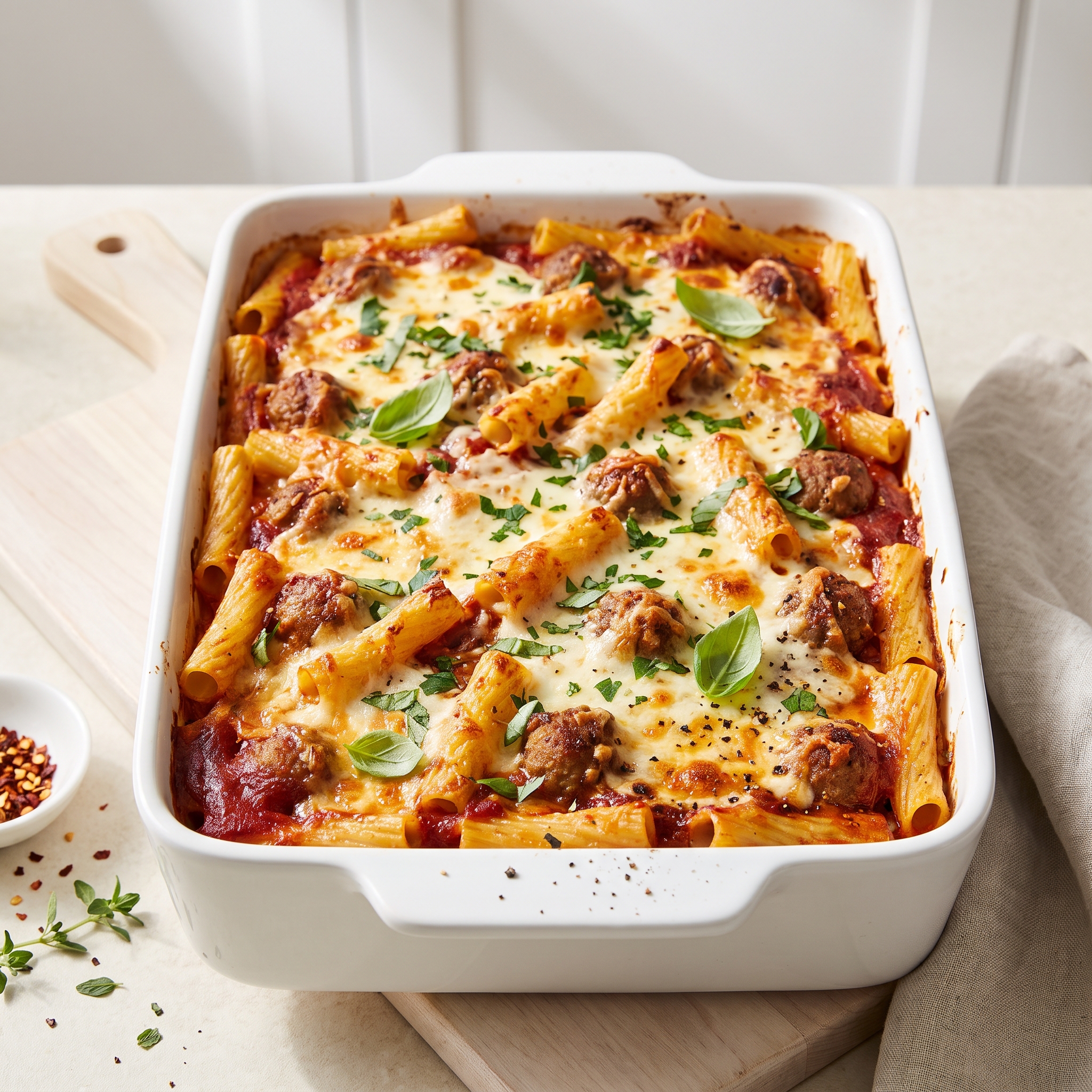 Baked Ziti with Meatballs