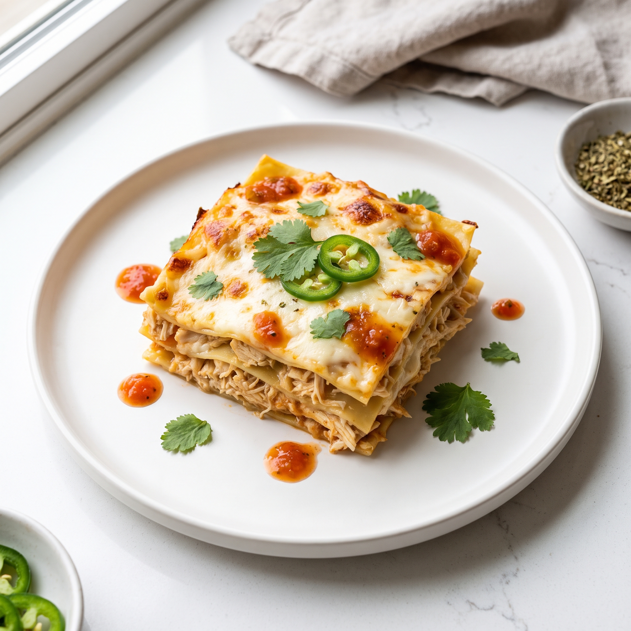 Chicken Taco Lasagna