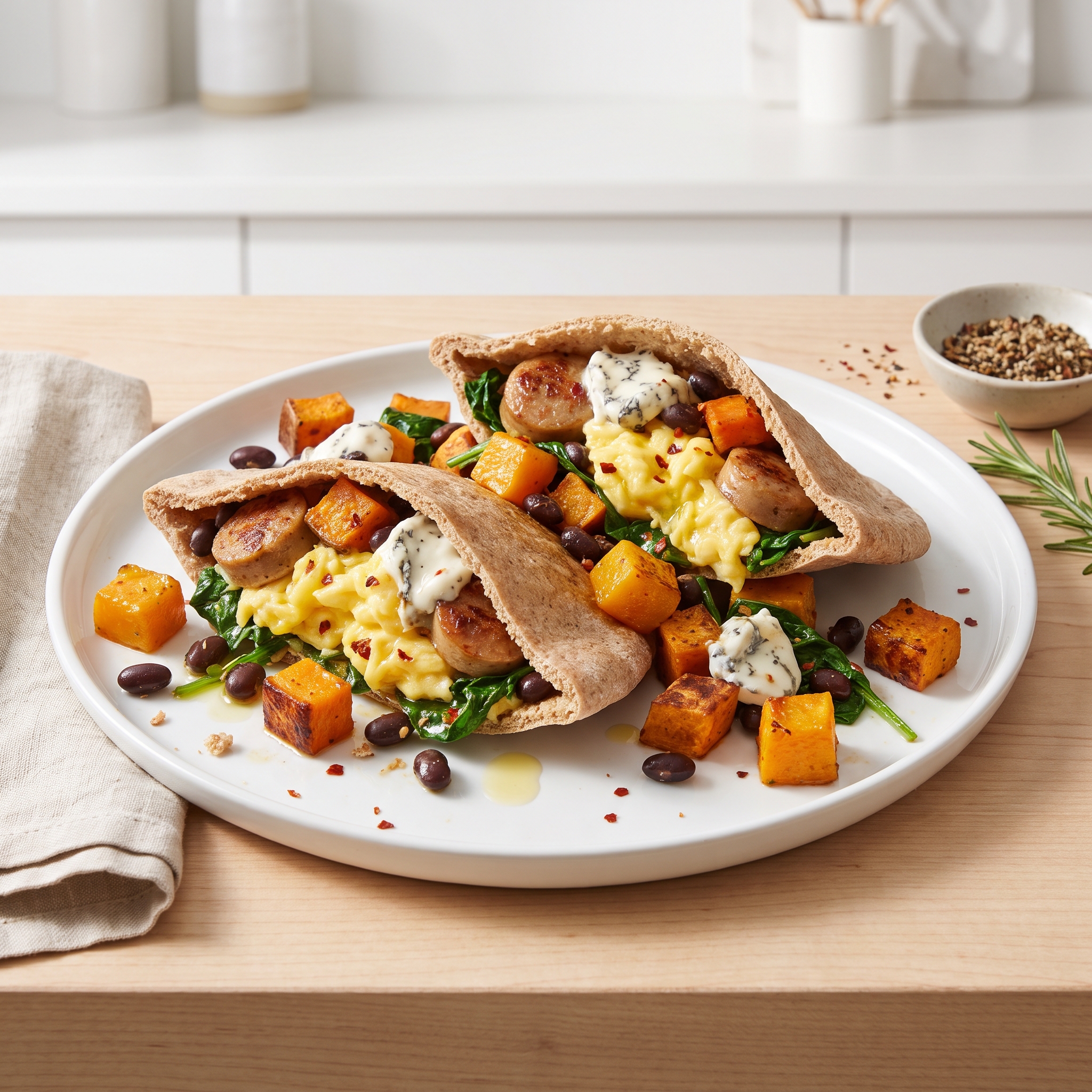 Autumn Morning Pita Pockets