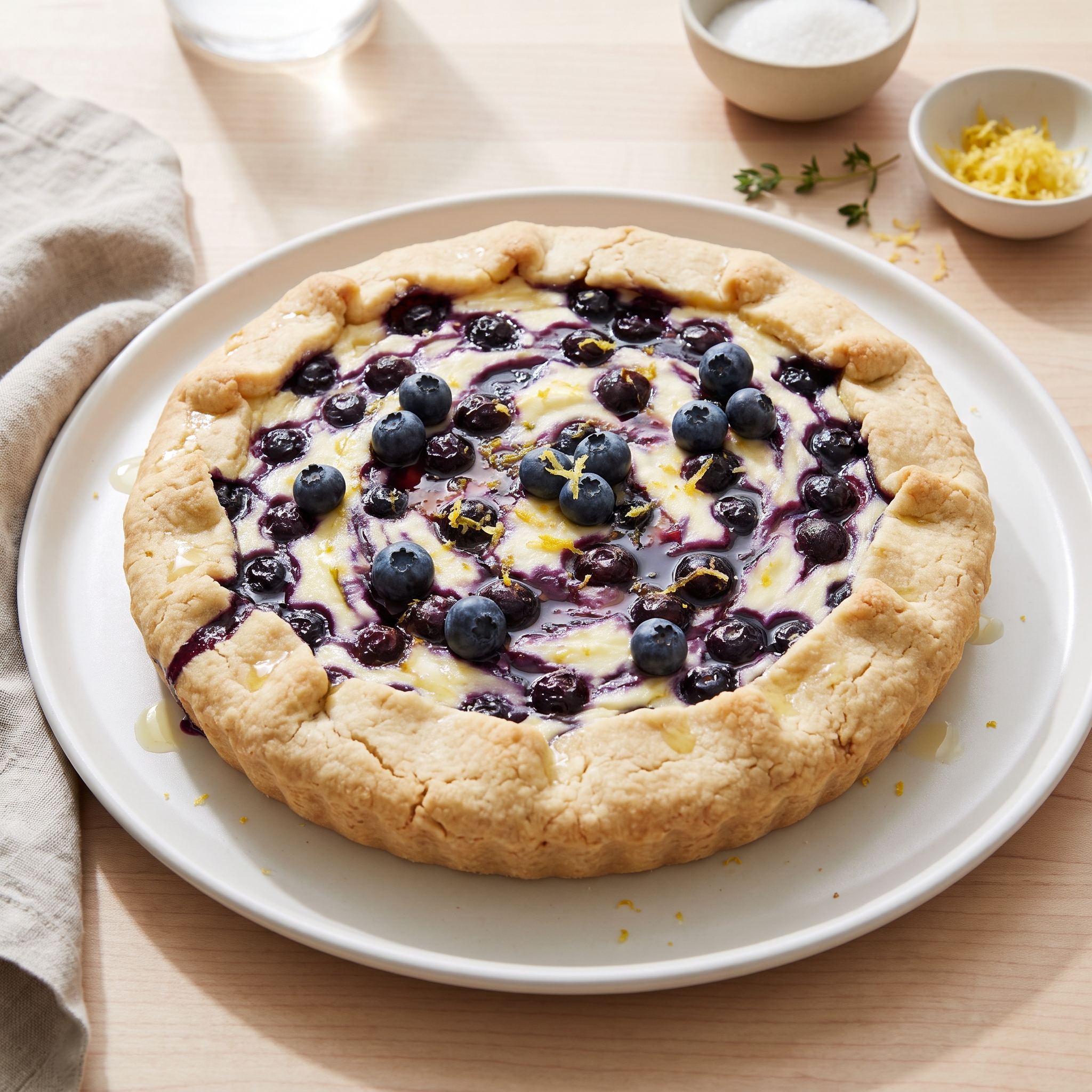Blueberry Ricotta Crostata (Gluten-Free)