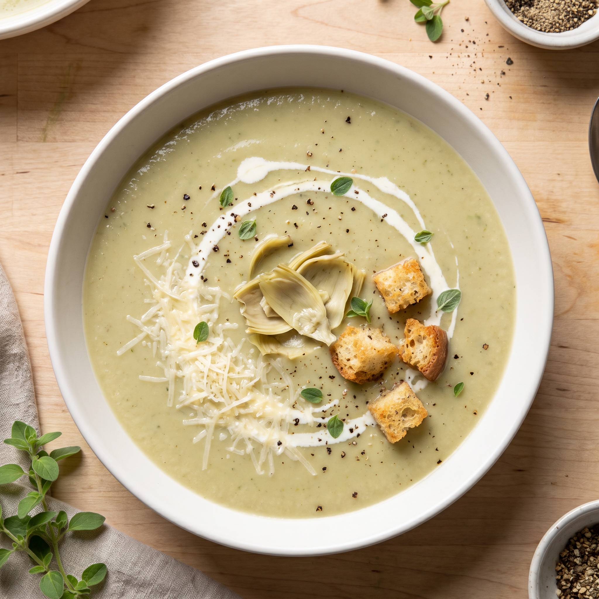 Silky Artichoke Cream Soup