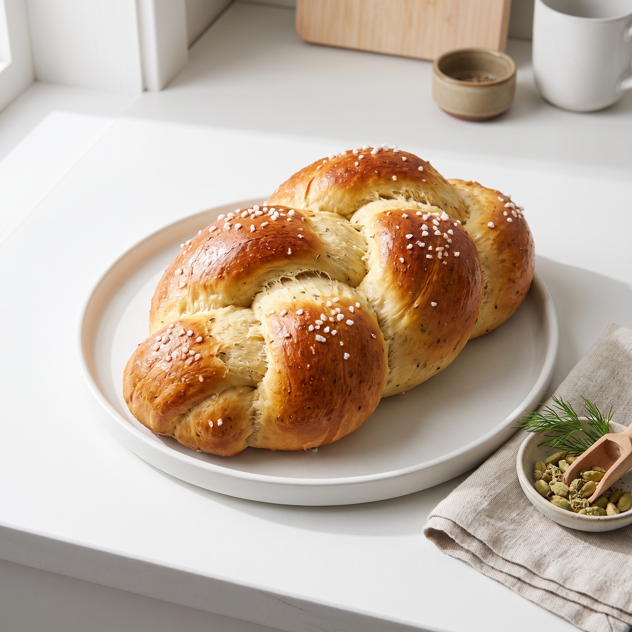 Bread Machine Cardamom Coffee Bread (Swedish Style)