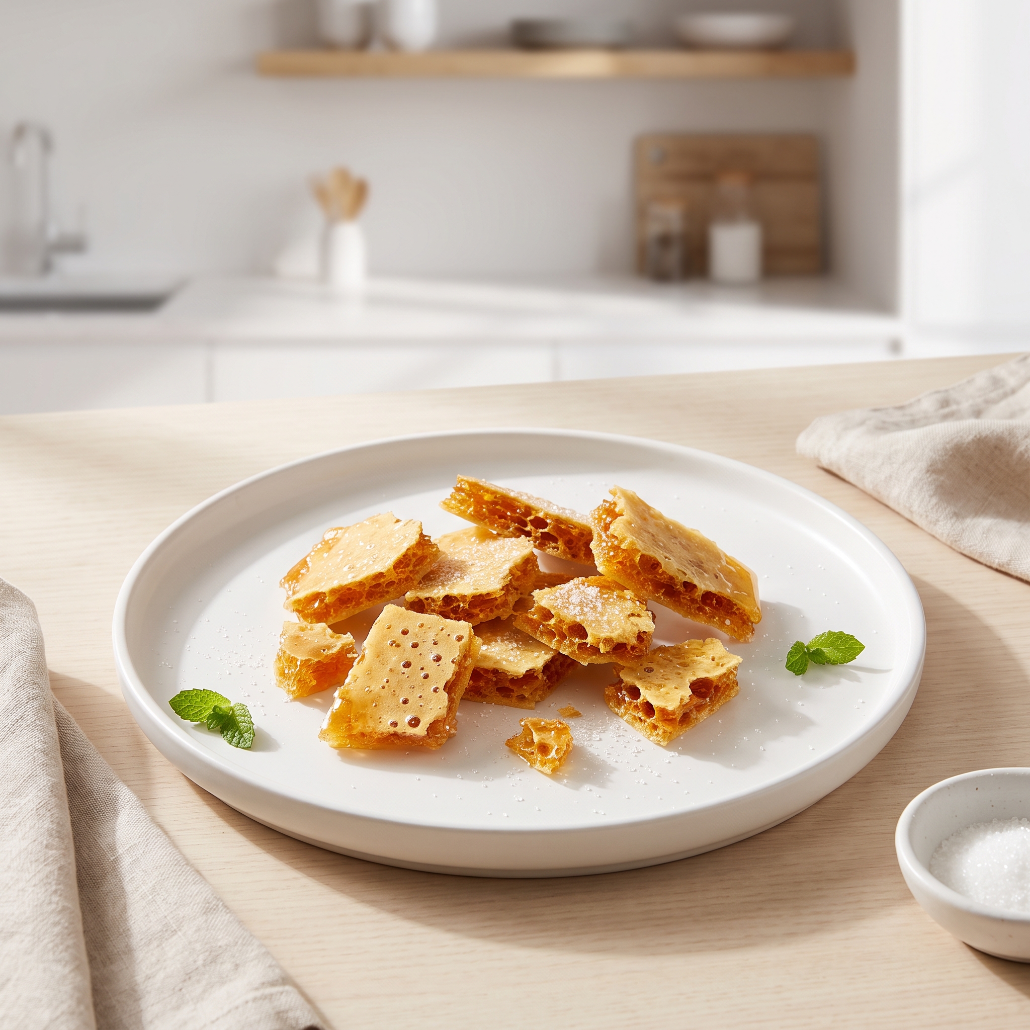 Honeycomb with Golden Syrup