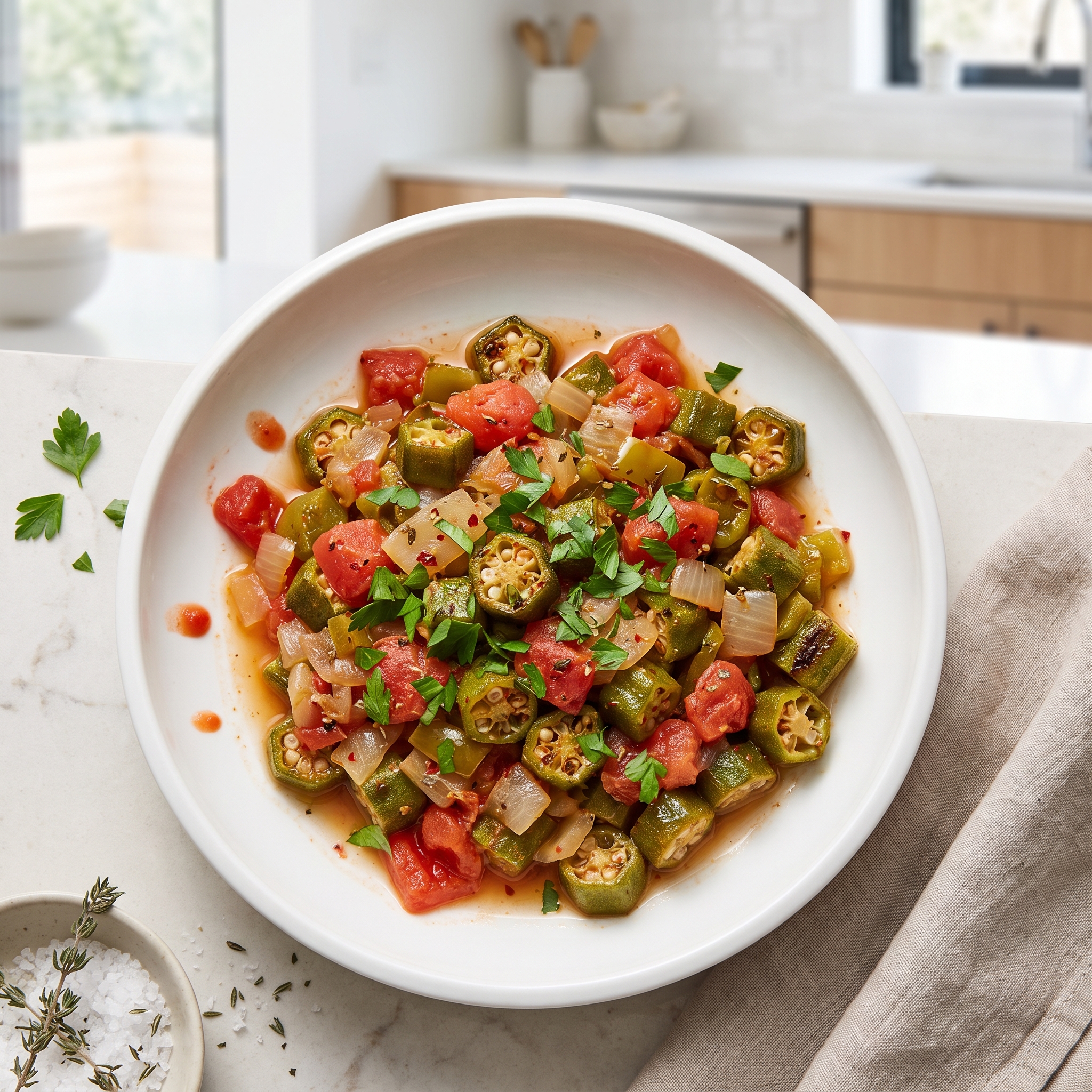Creole-Style Okra with Tomatoes