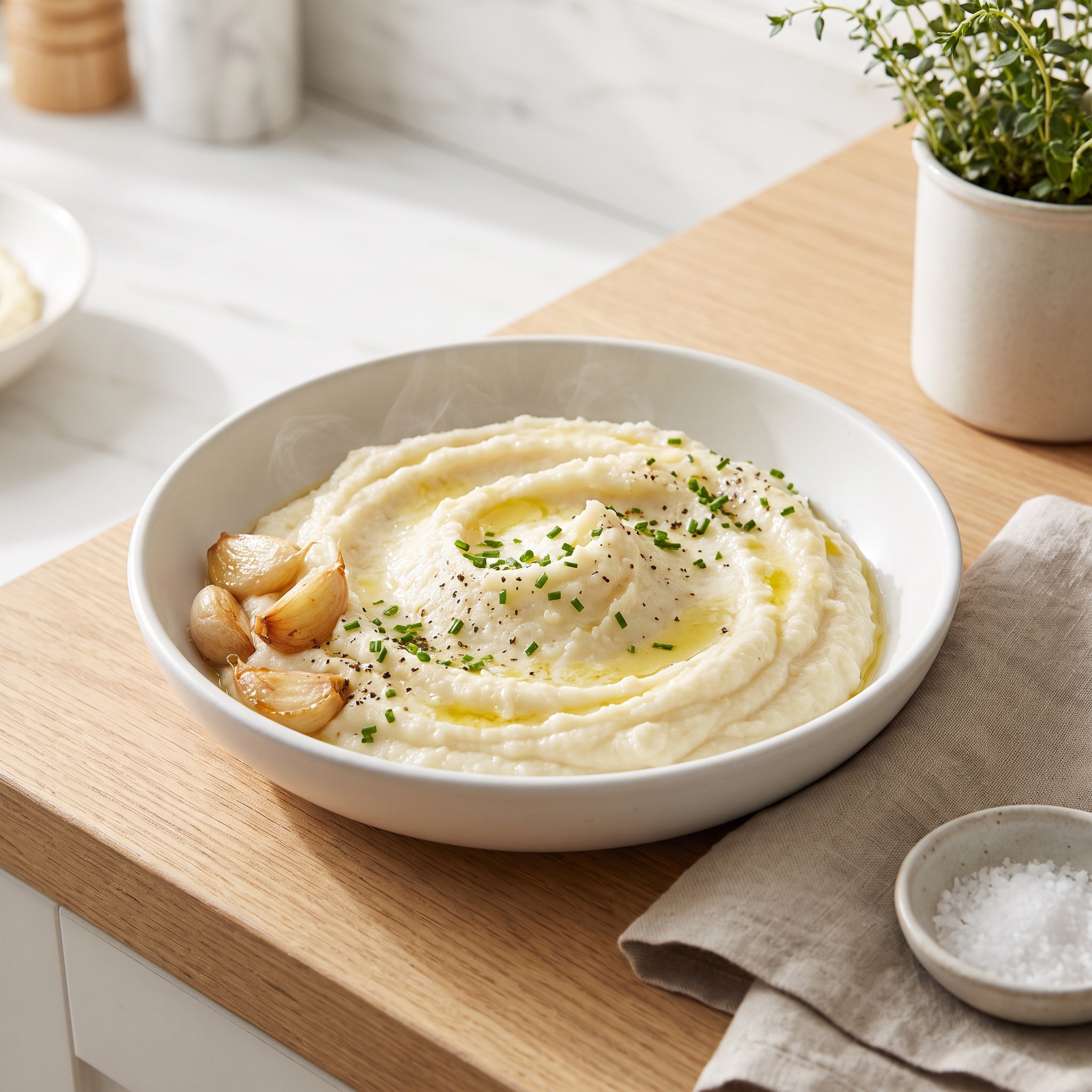 Low-Carb Whipped Cauliflower Mash