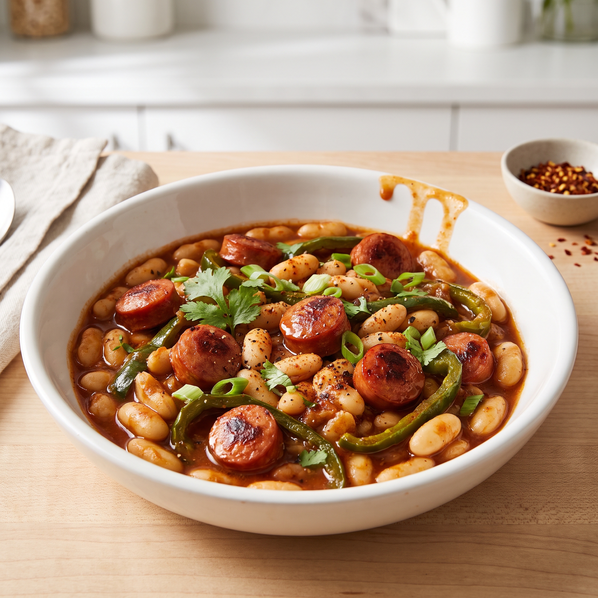 Chef John’s Luxe Franks with Cannellini Beans