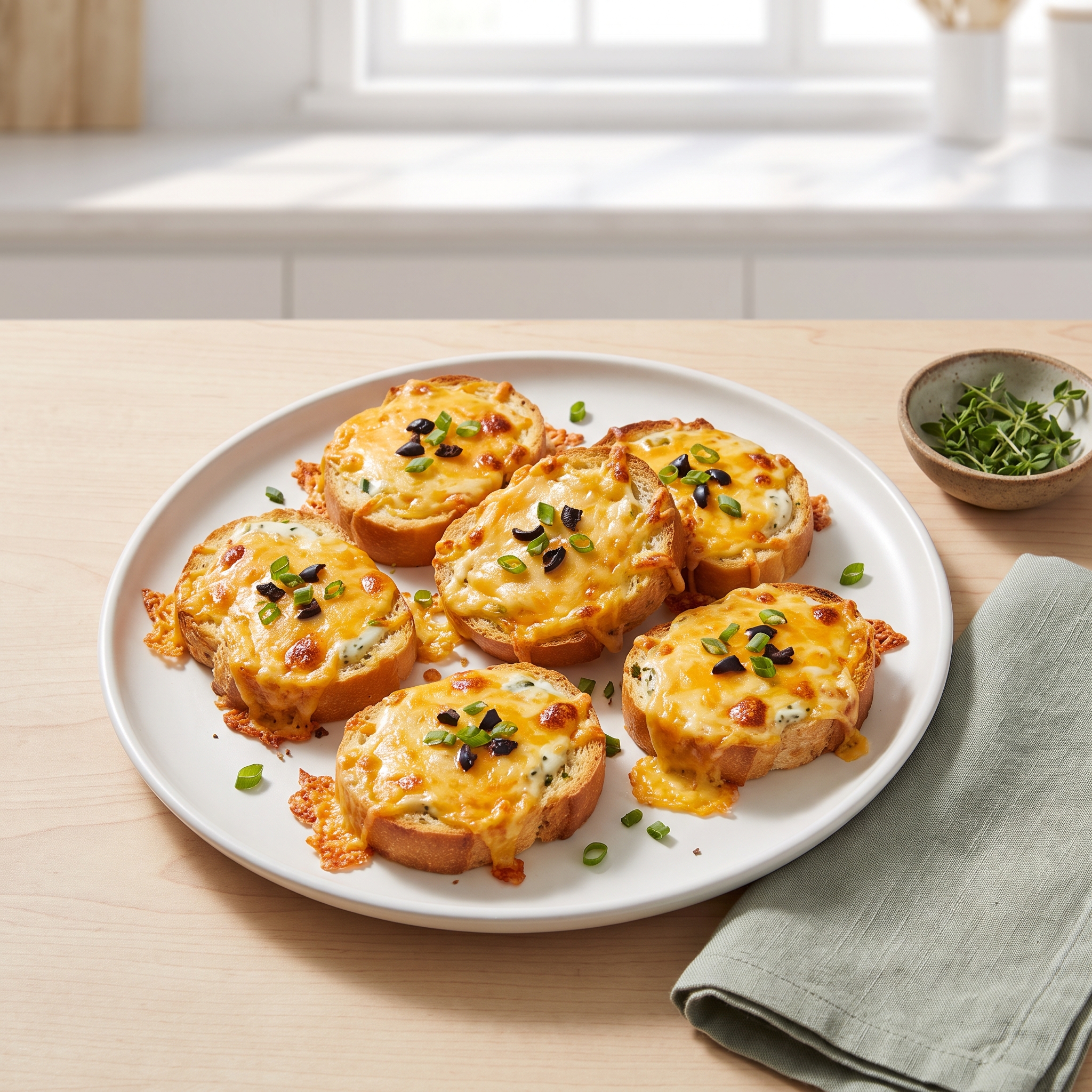 Cheddar-Ranch Party Bread Bites