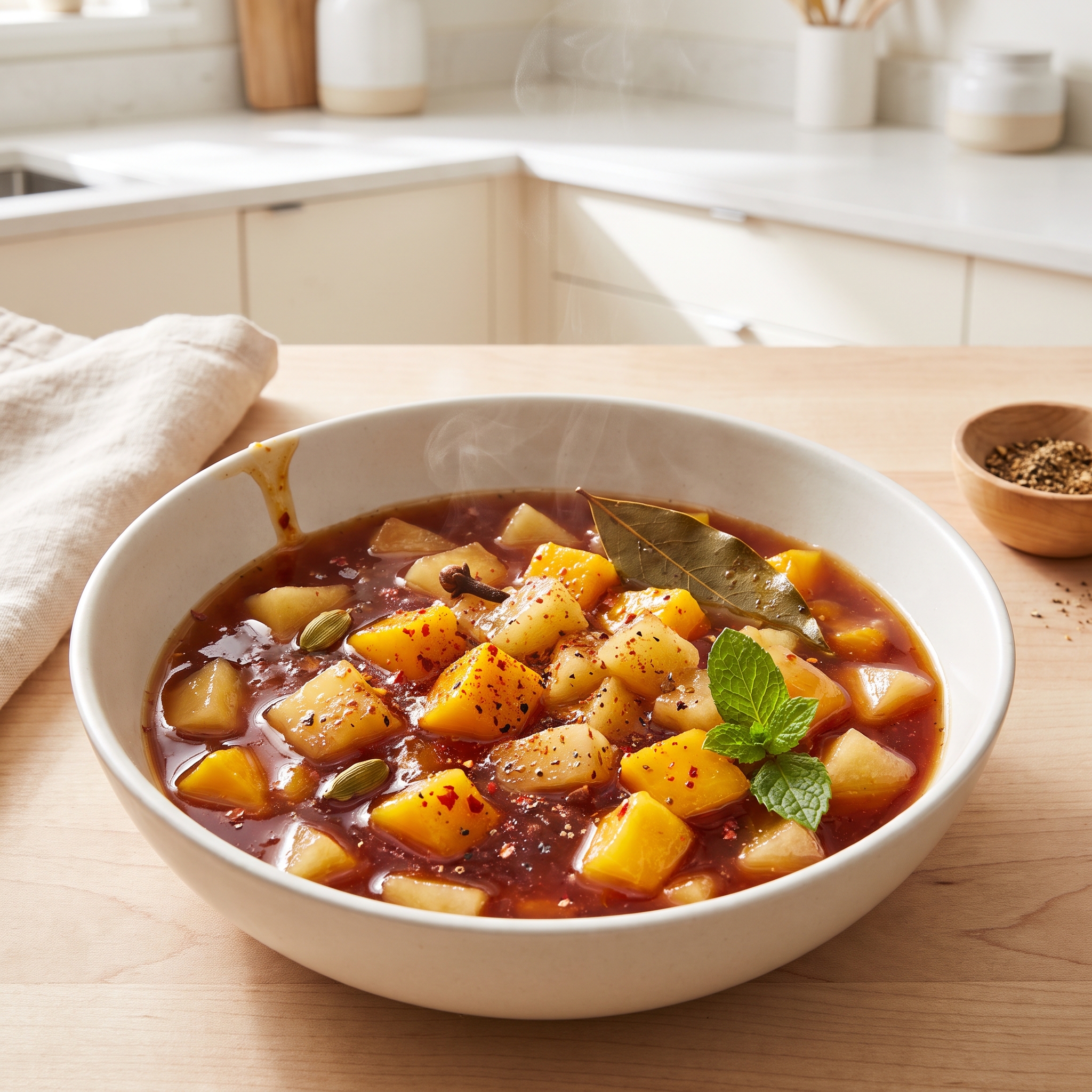 Pressure Cooker Apple–Mango Chutney