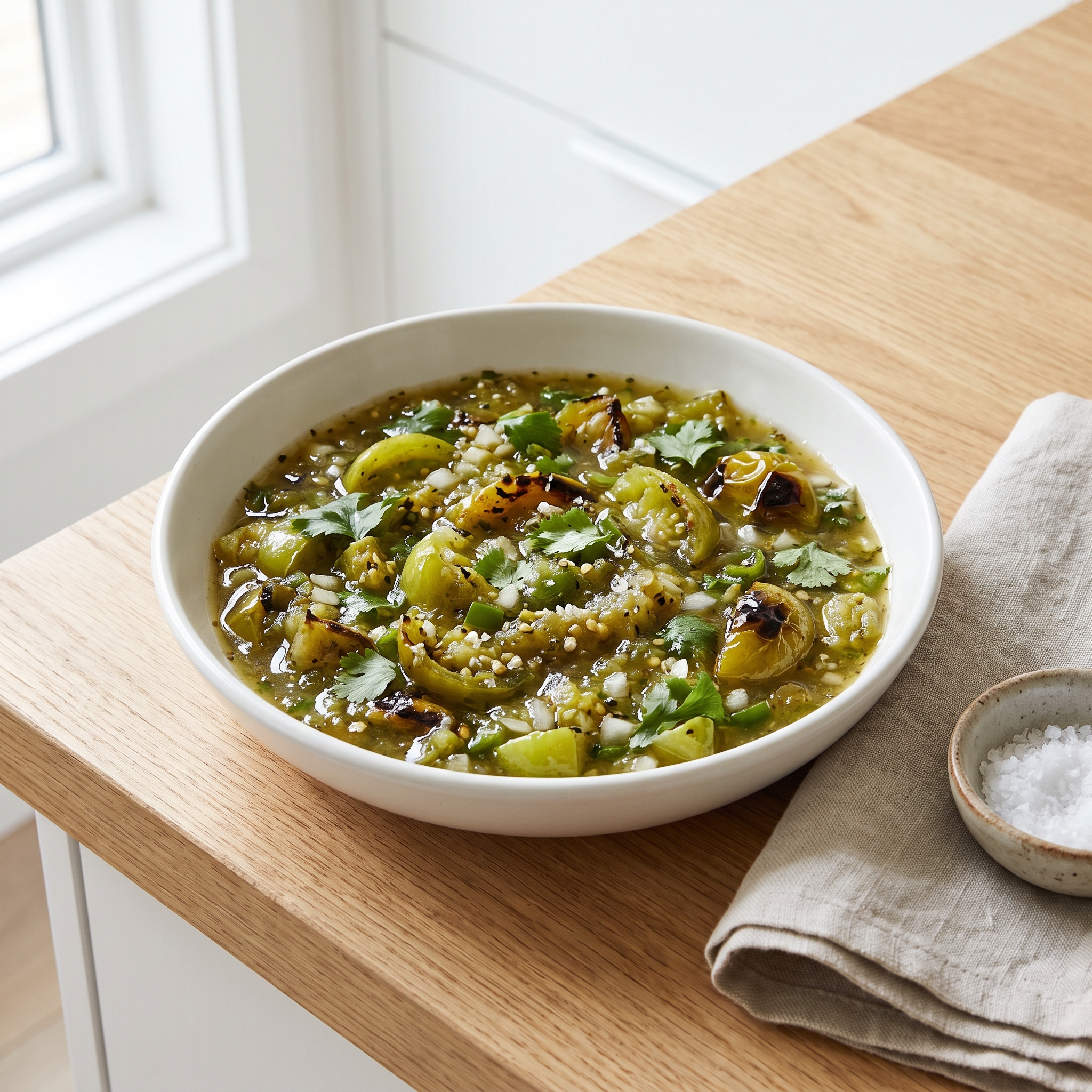 Roasted Green Tomato Salsa