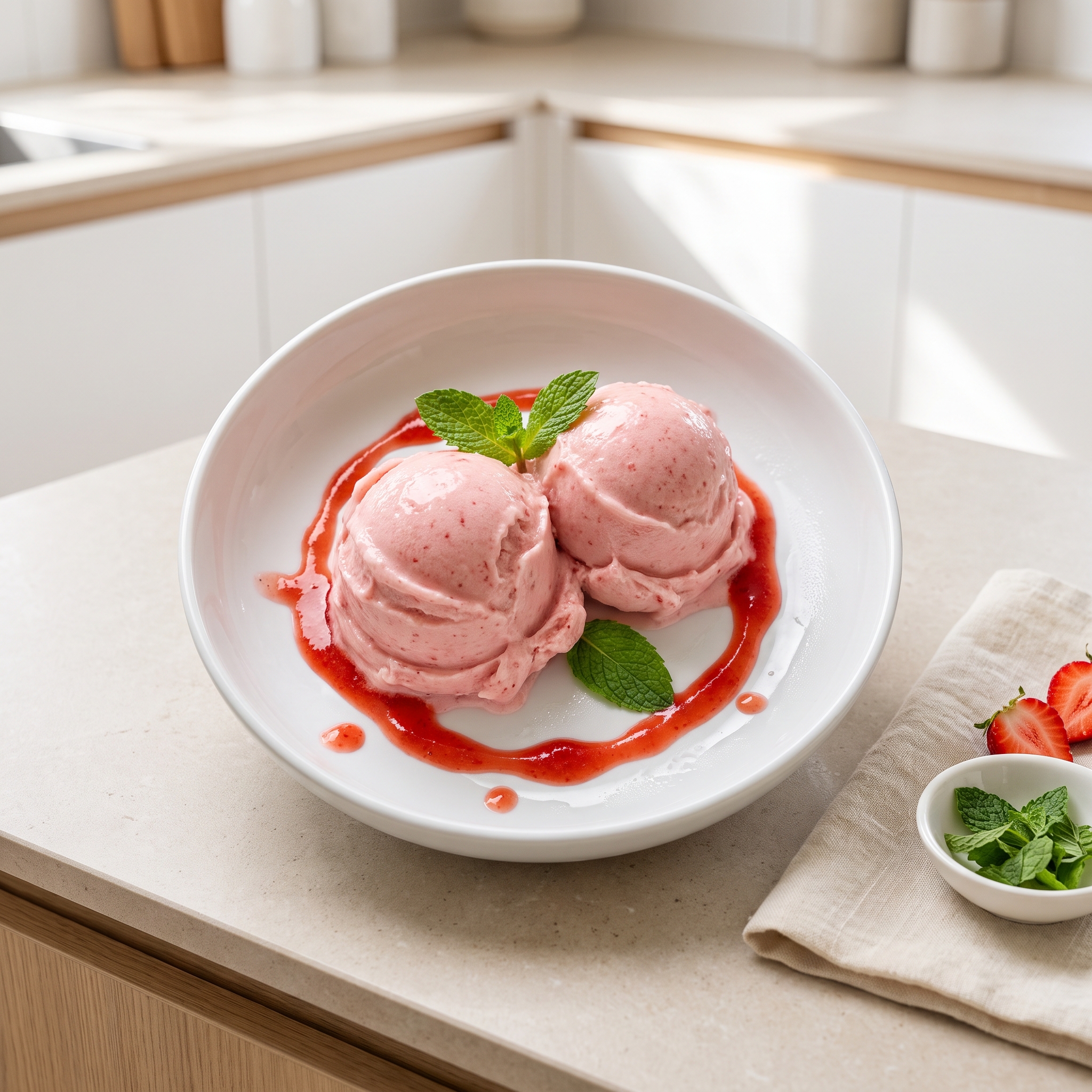 Vegan Strawberry Gelato
