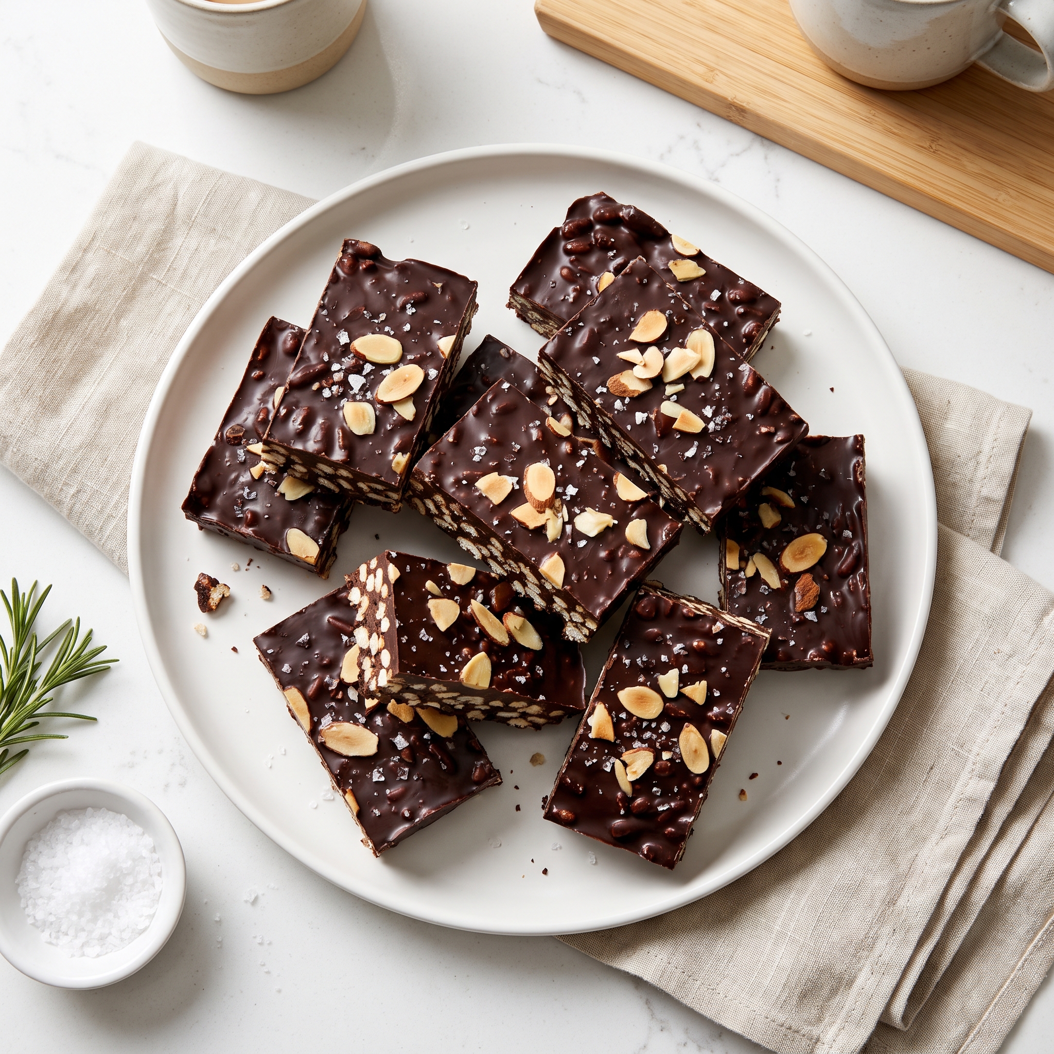 Chocolate Nutty Crispy Treats