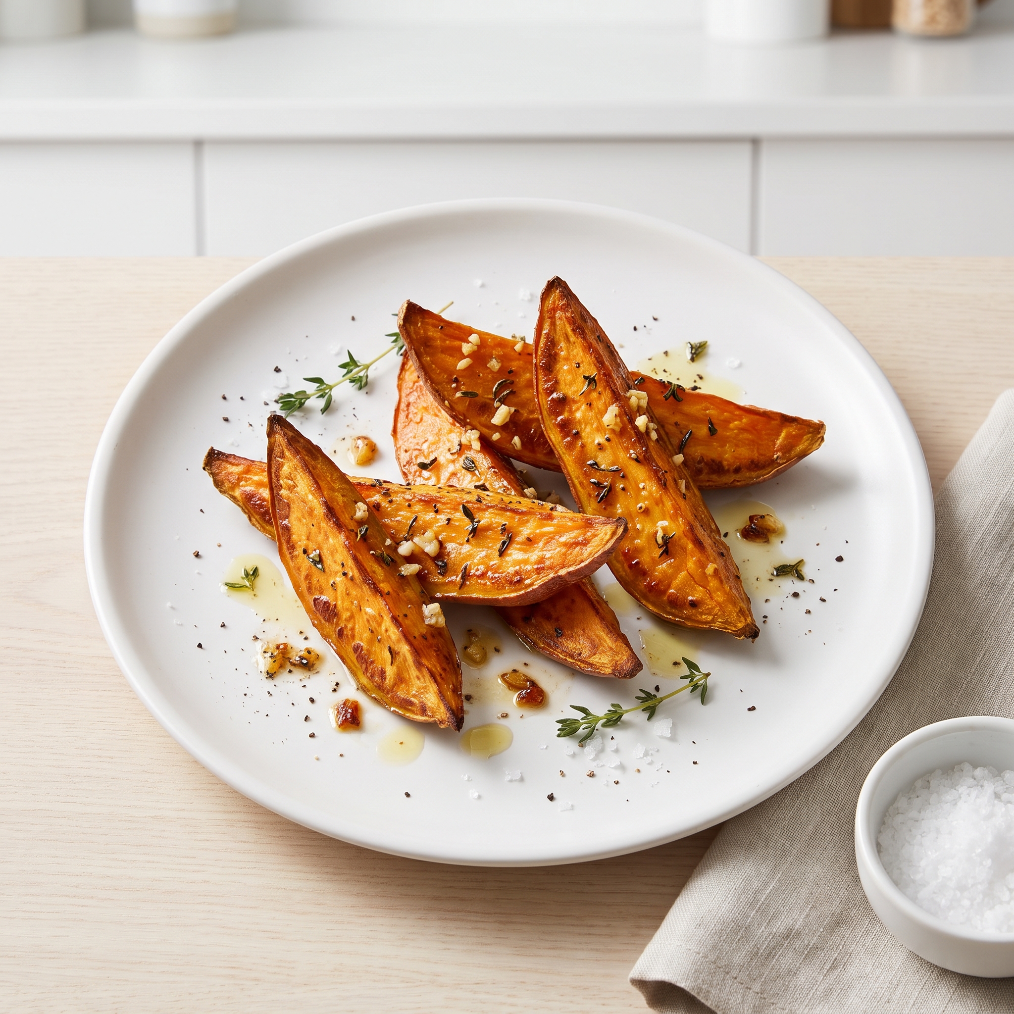 Thyme Roasted Sweet Potatoes