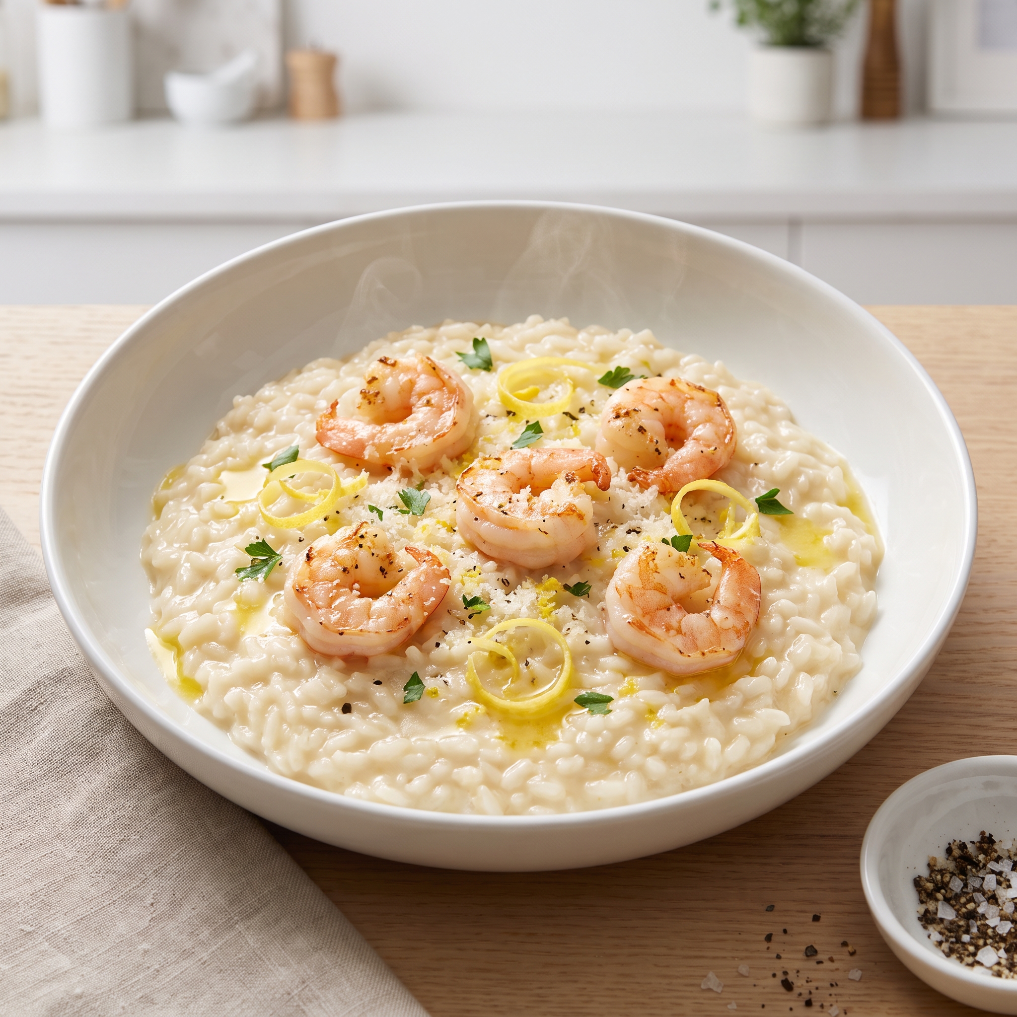 Bright Lemon Shrimp Risotto
