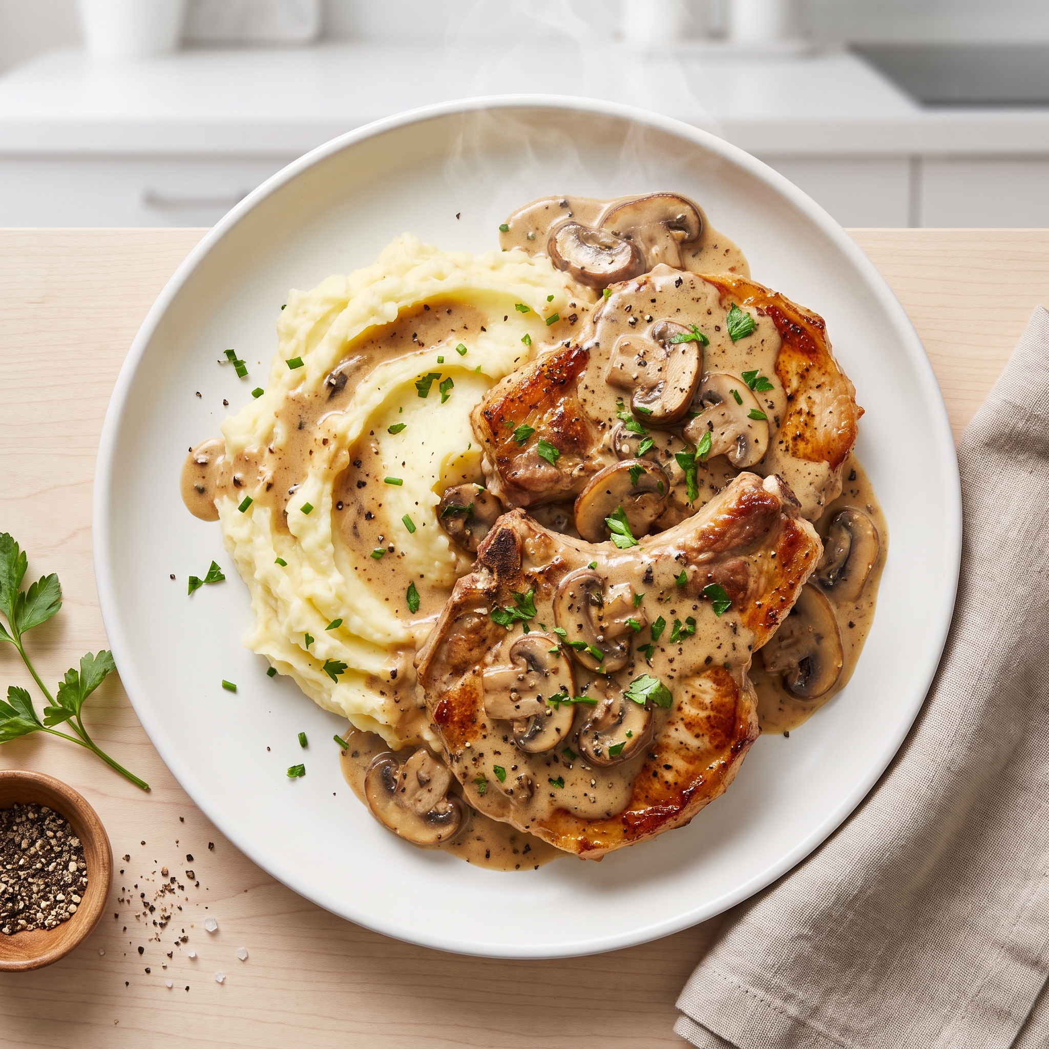 Smothered Pork Chops in the Oven
