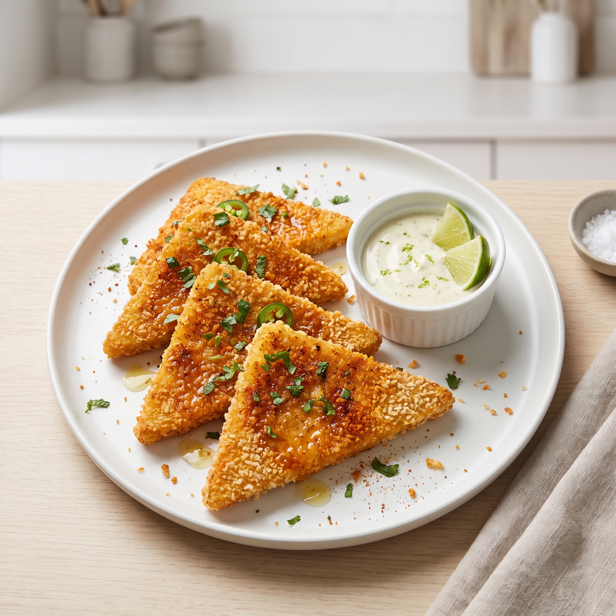 Air Fryer Tofu Milanesa