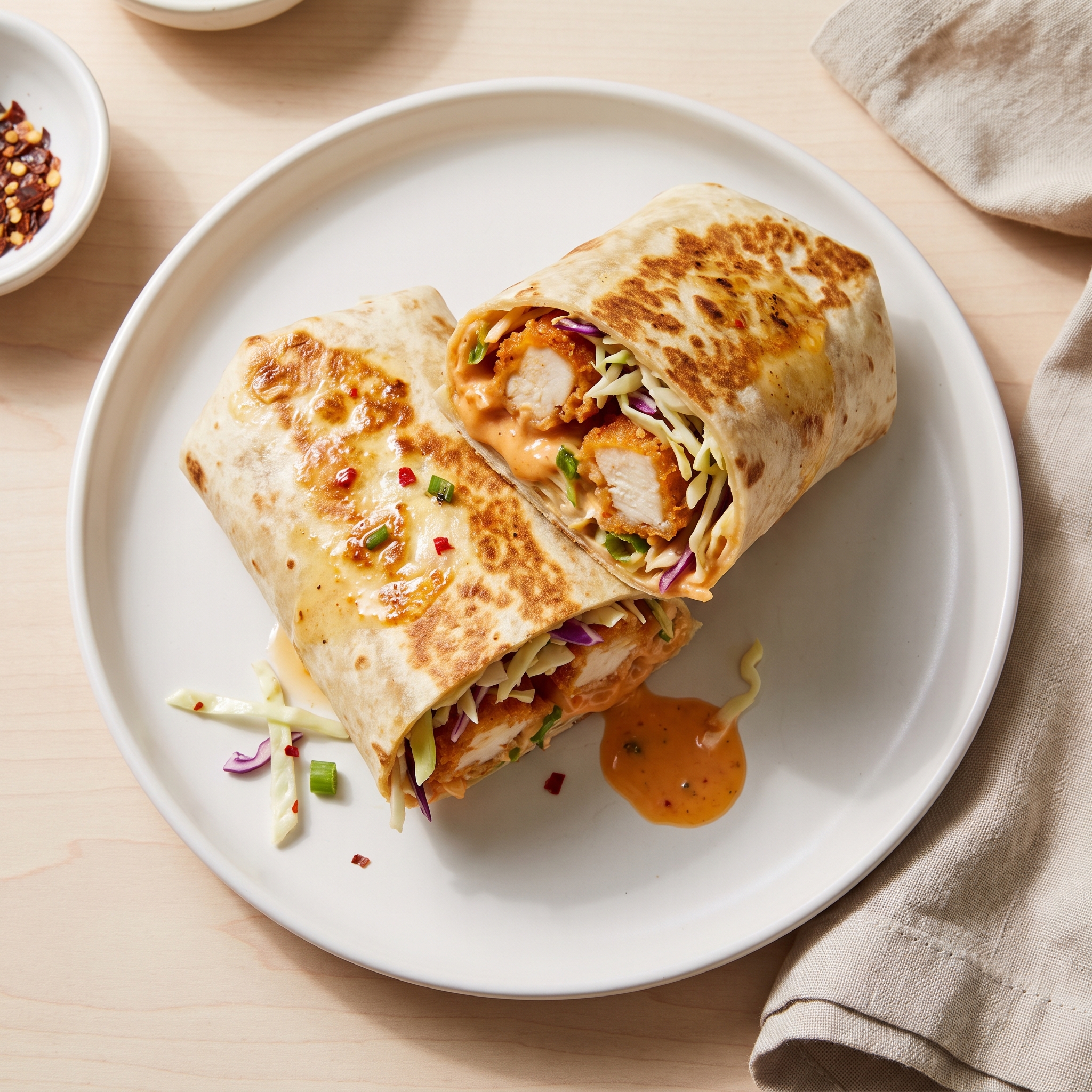 Bang Bang Chicken Burrito Wrap